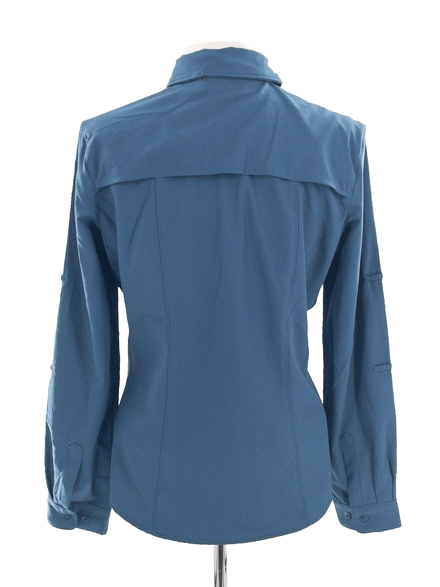 REI Teal Polyester Long Sleeve Size S Blouse