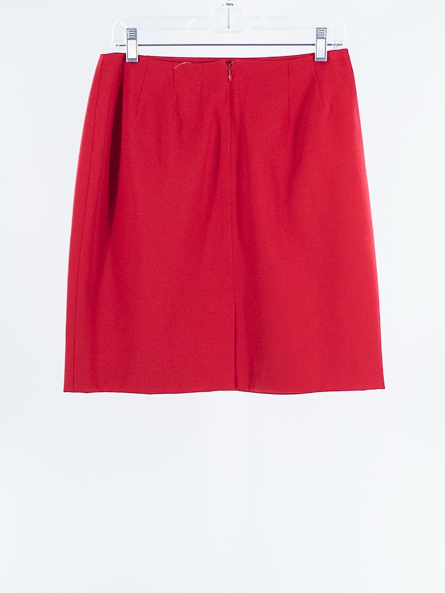 Courtenay Red Wool Size 12P Skirt