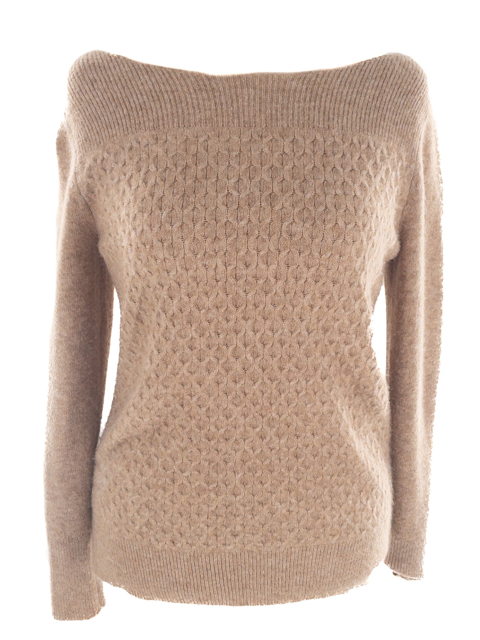 Loft Tan Argyle Acrylic Blend Size M Sweaters