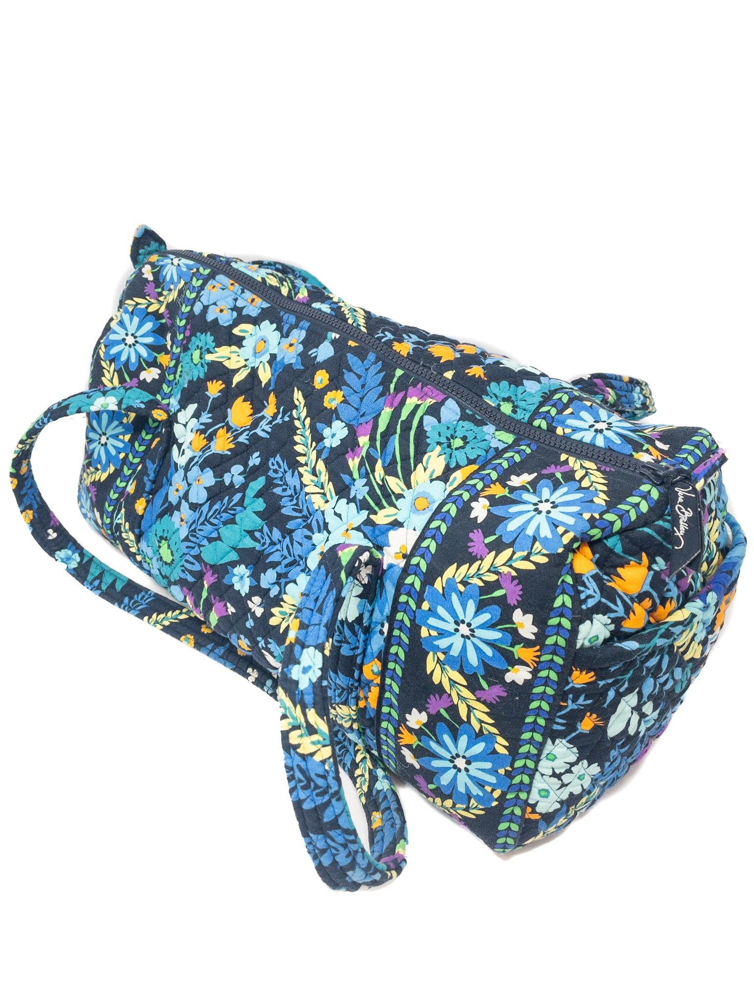 Vera Bradley Blue Multi Floral Cotton Purse