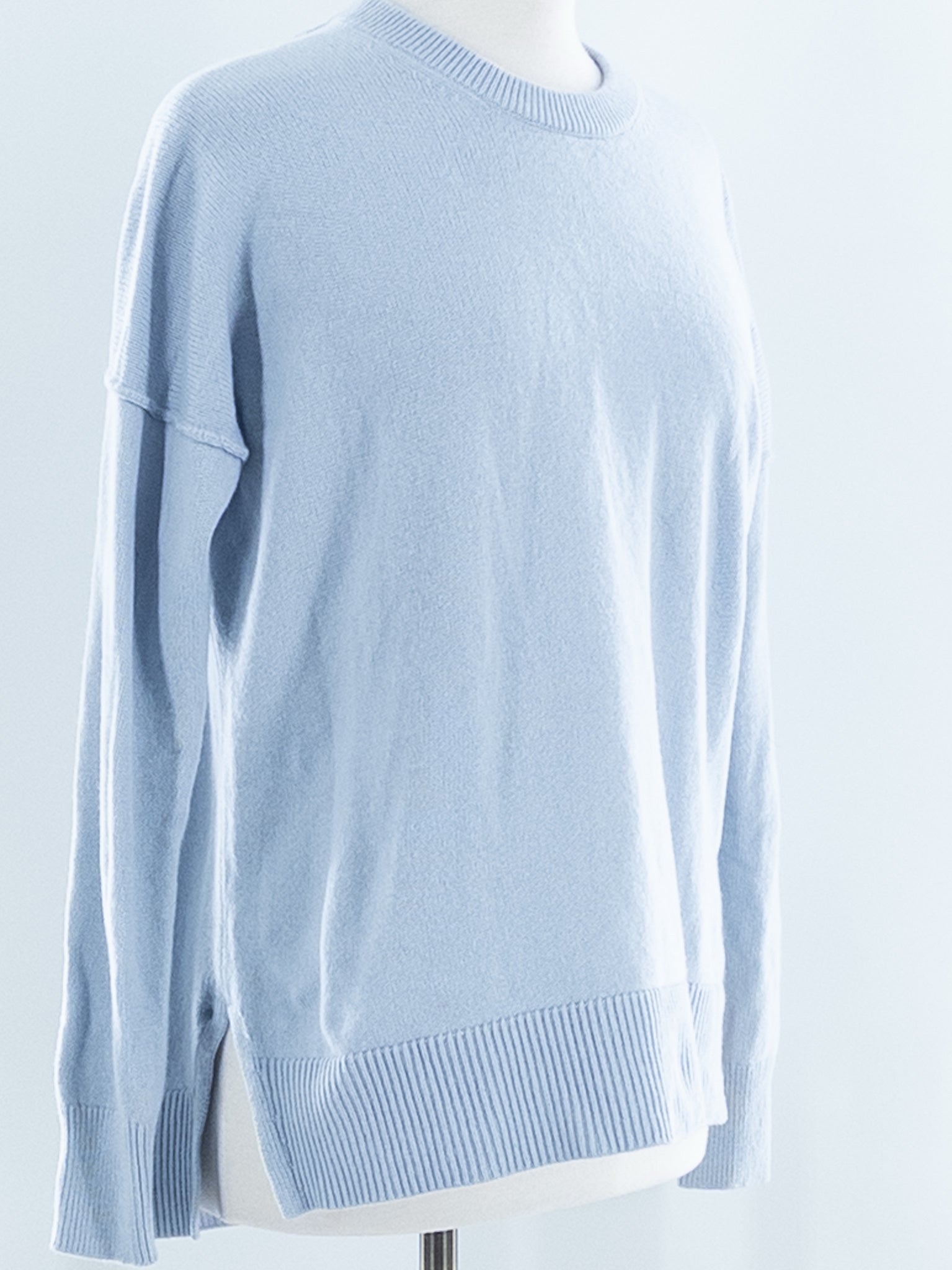 Athleta Light Blue Crew Neck Wool Cashmere Size XS Sweaters