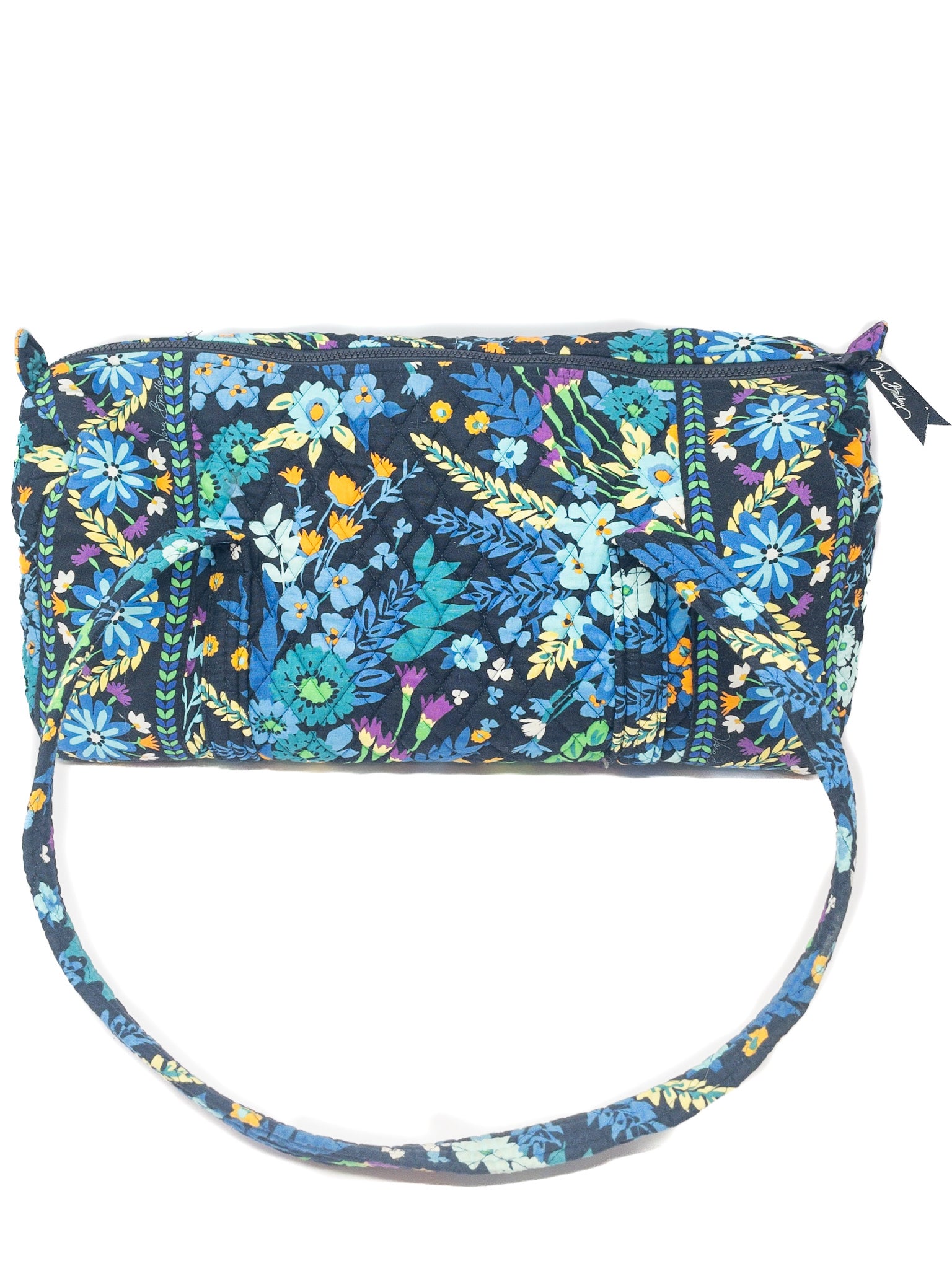 Vera Bradley Blue Multi Floral Cotton Purse