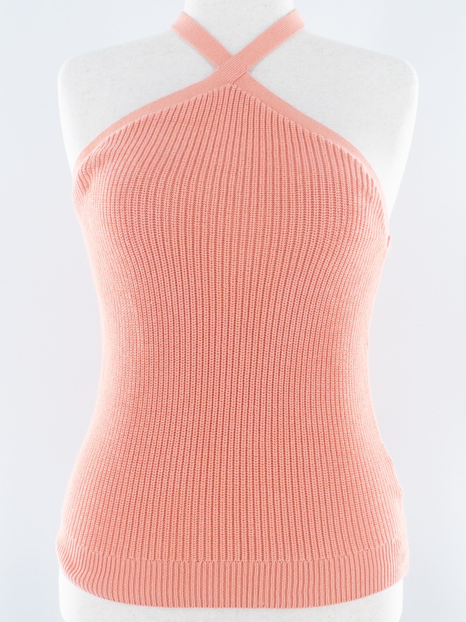 J Crew Coral Knit Cotton Blend Size L Sweaters