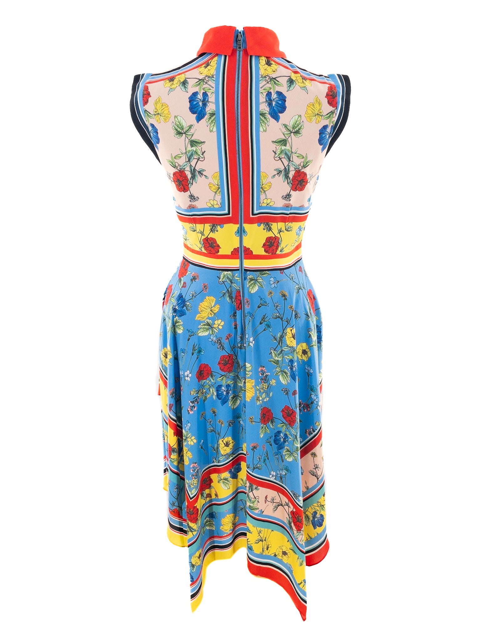 Alice & Olive Multi-Color Floral Polyester Sleeveless Size 4 Dress