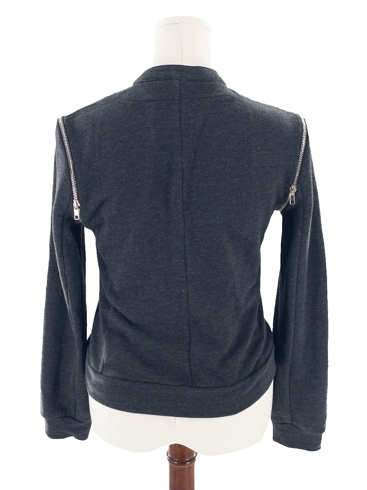 Ginger G Charcoal Cotton Blend Size L Jacket