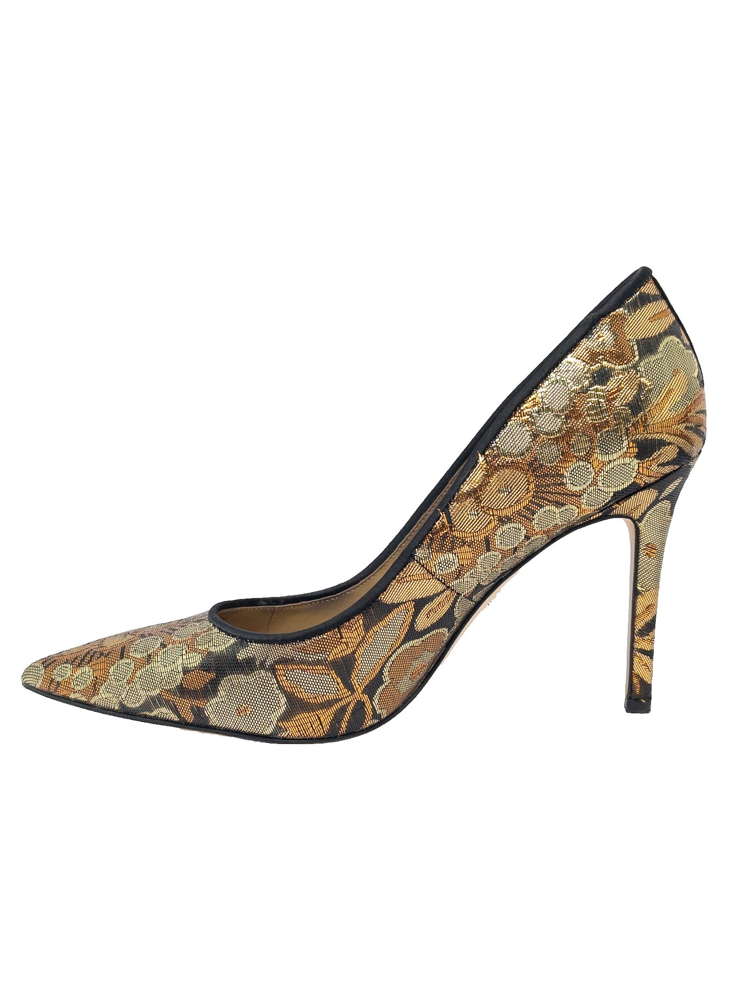 Sam Edelman Bronze Metallic Brocade 6.5 Pumps