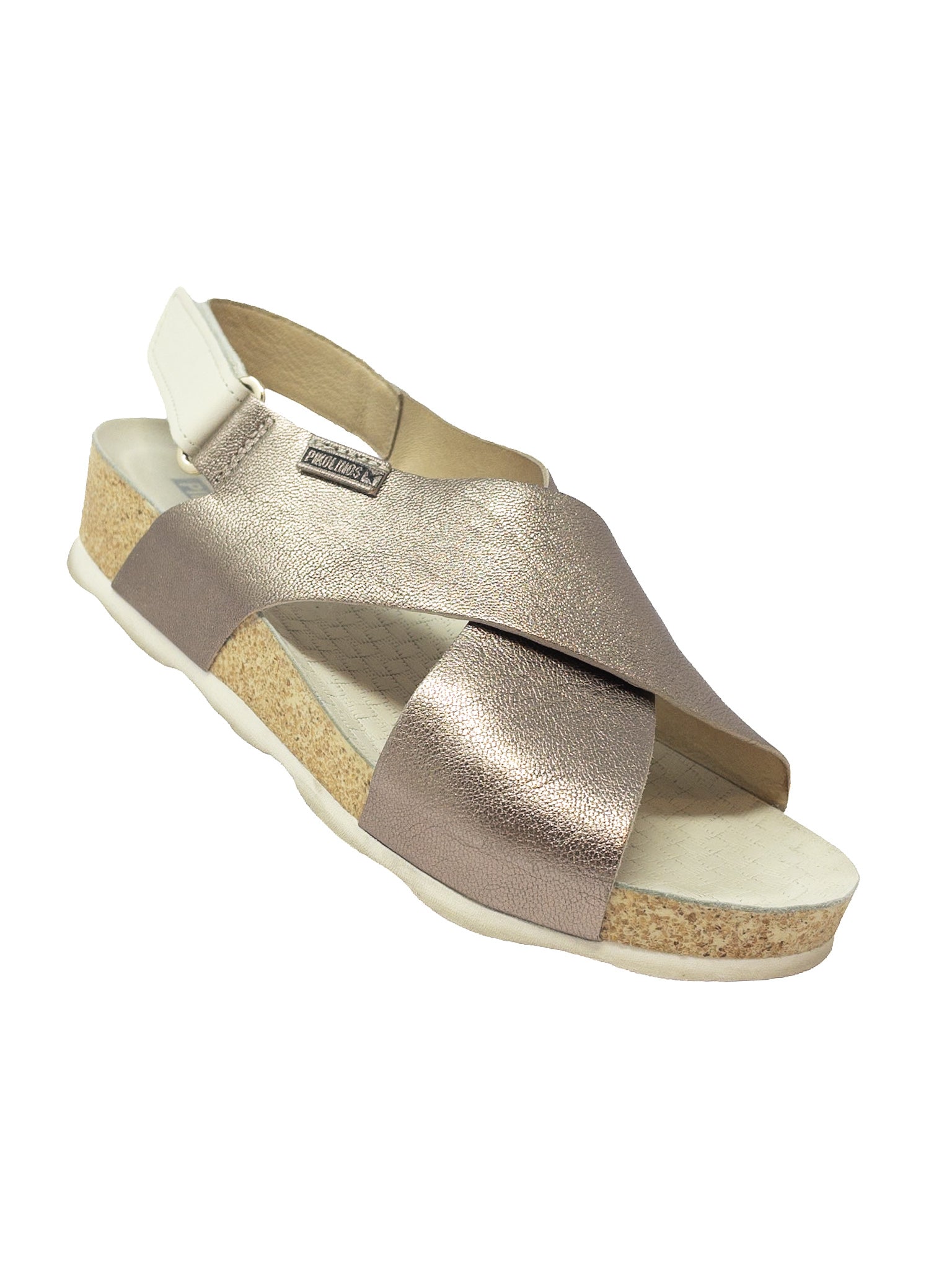 Pikolinos Bronze Metallic Leather 7.5 Sandals