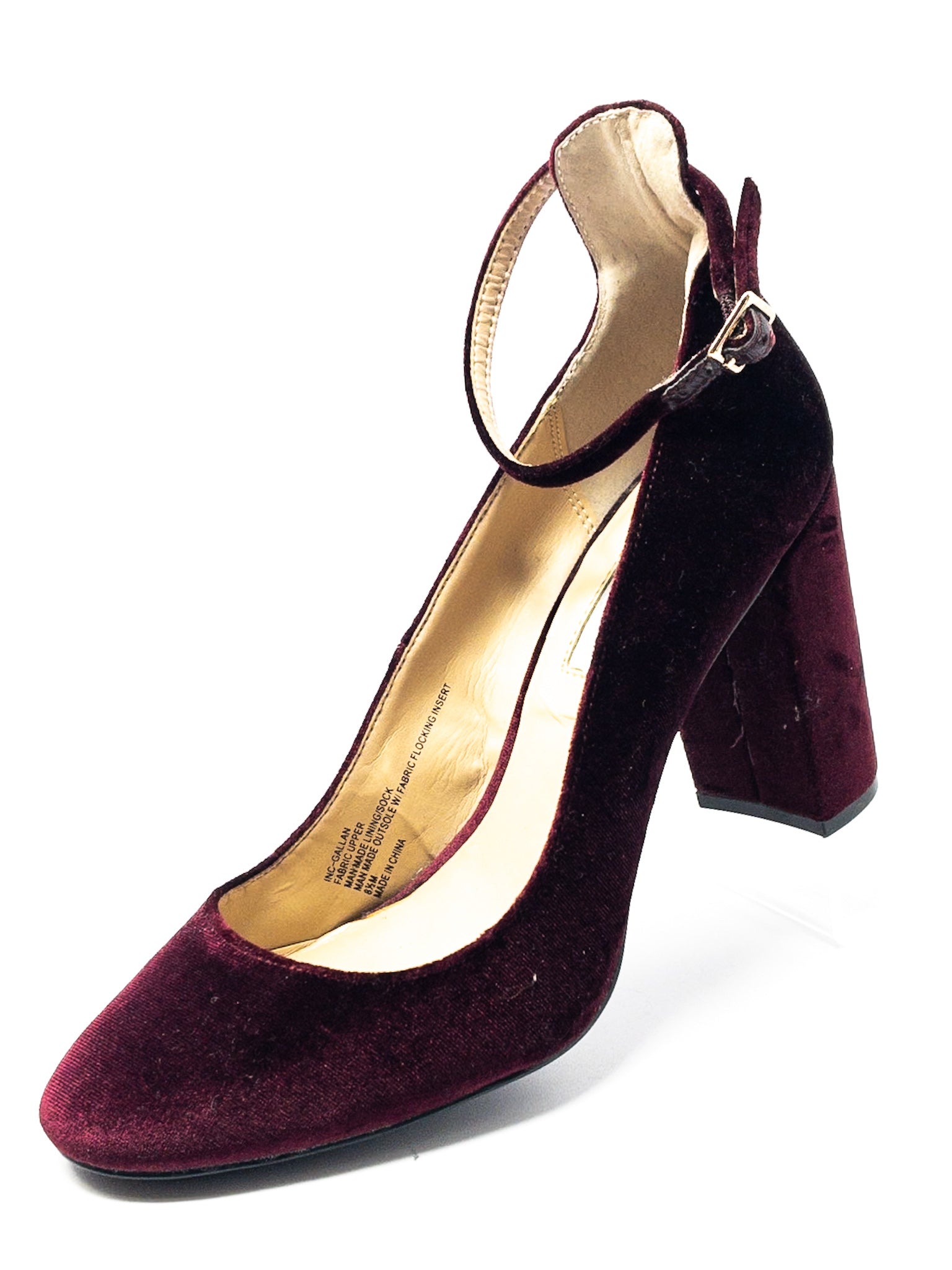 INC Wine Velvet 8.5 Shoes