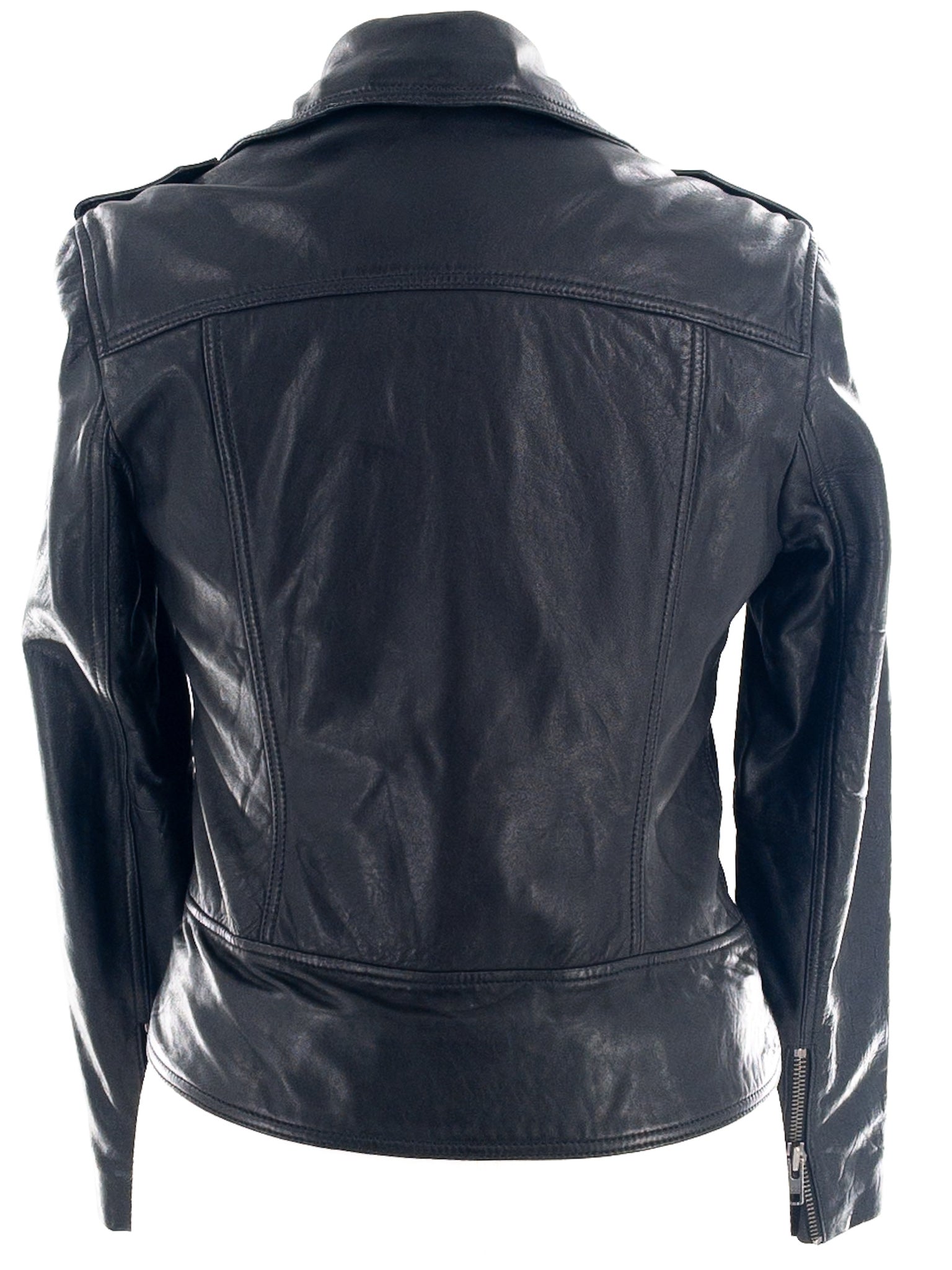 Treasure & Bond Black Moto Leather Size M Jacket