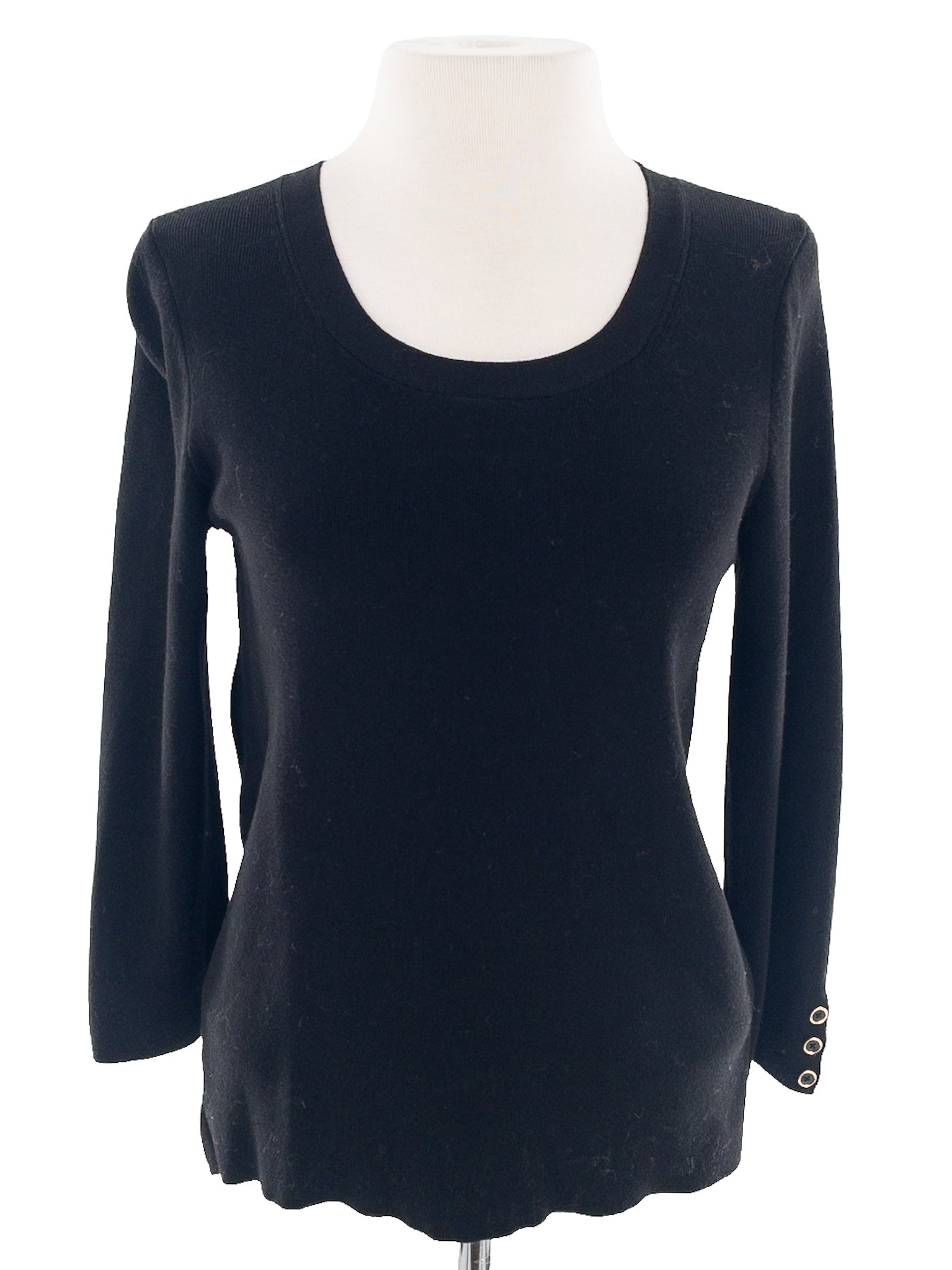 Talbots Black Cotton Blend Size M Sweaters