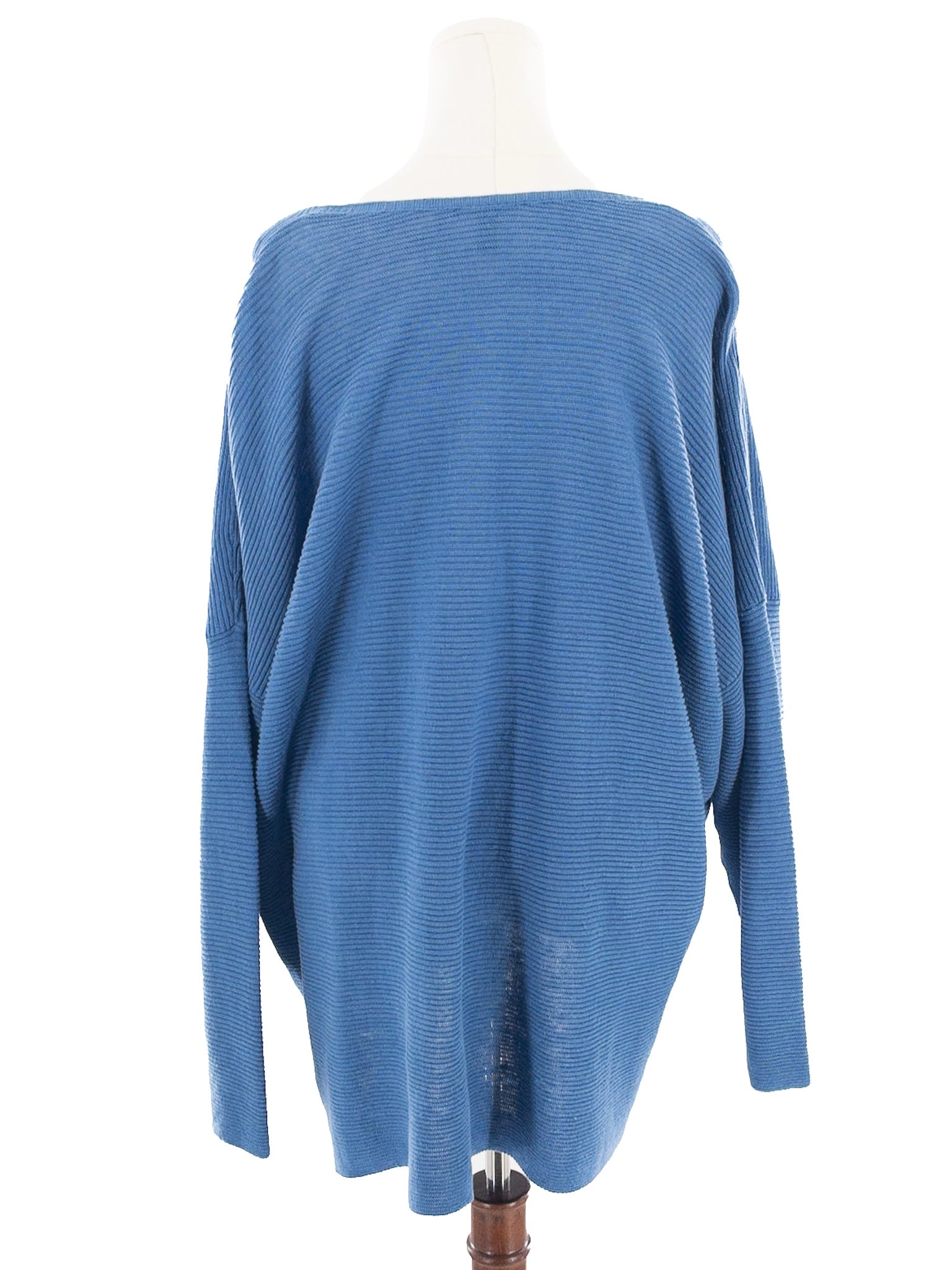 Tahari Light Blue Heather Linen Long Sleeve Size XXL Blouse