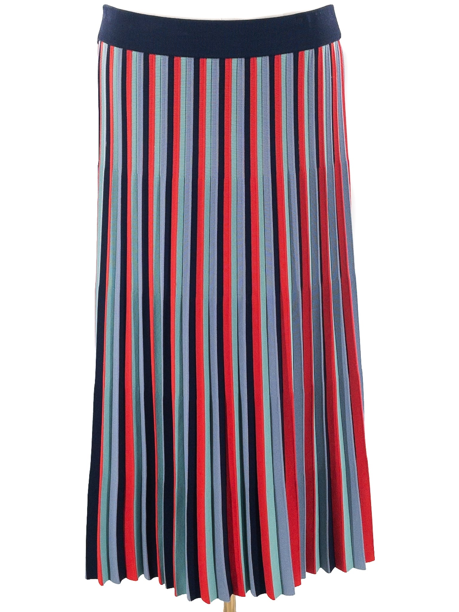 Halogen Multi-Color Stripe Rayon Blend Size XXL Skirt