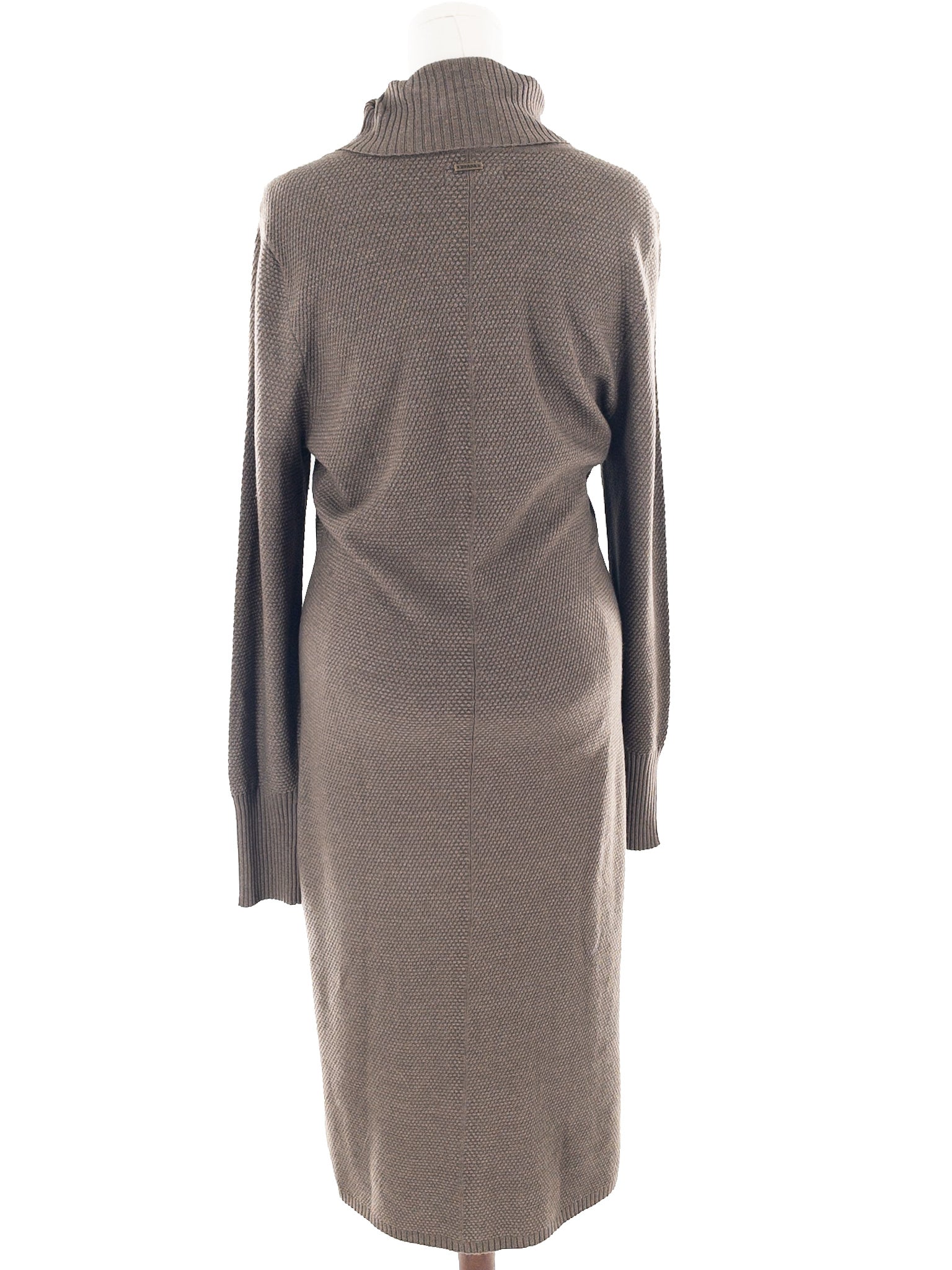 Prana Taupe Knit Turtleneck Size L Dress