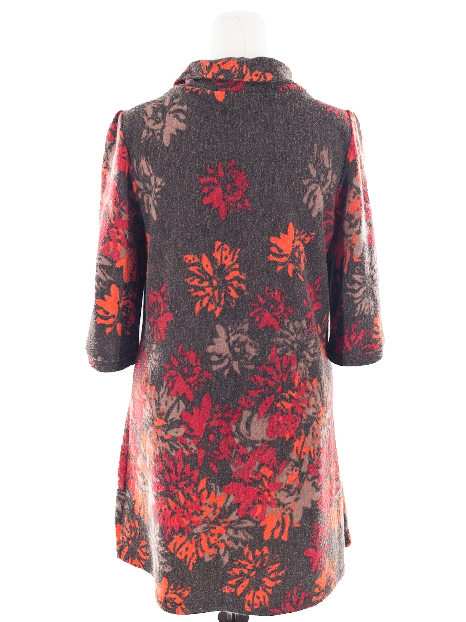 Funsport Multi-Color Print Polyester Blend 3/4 Sleeve Size L Dress