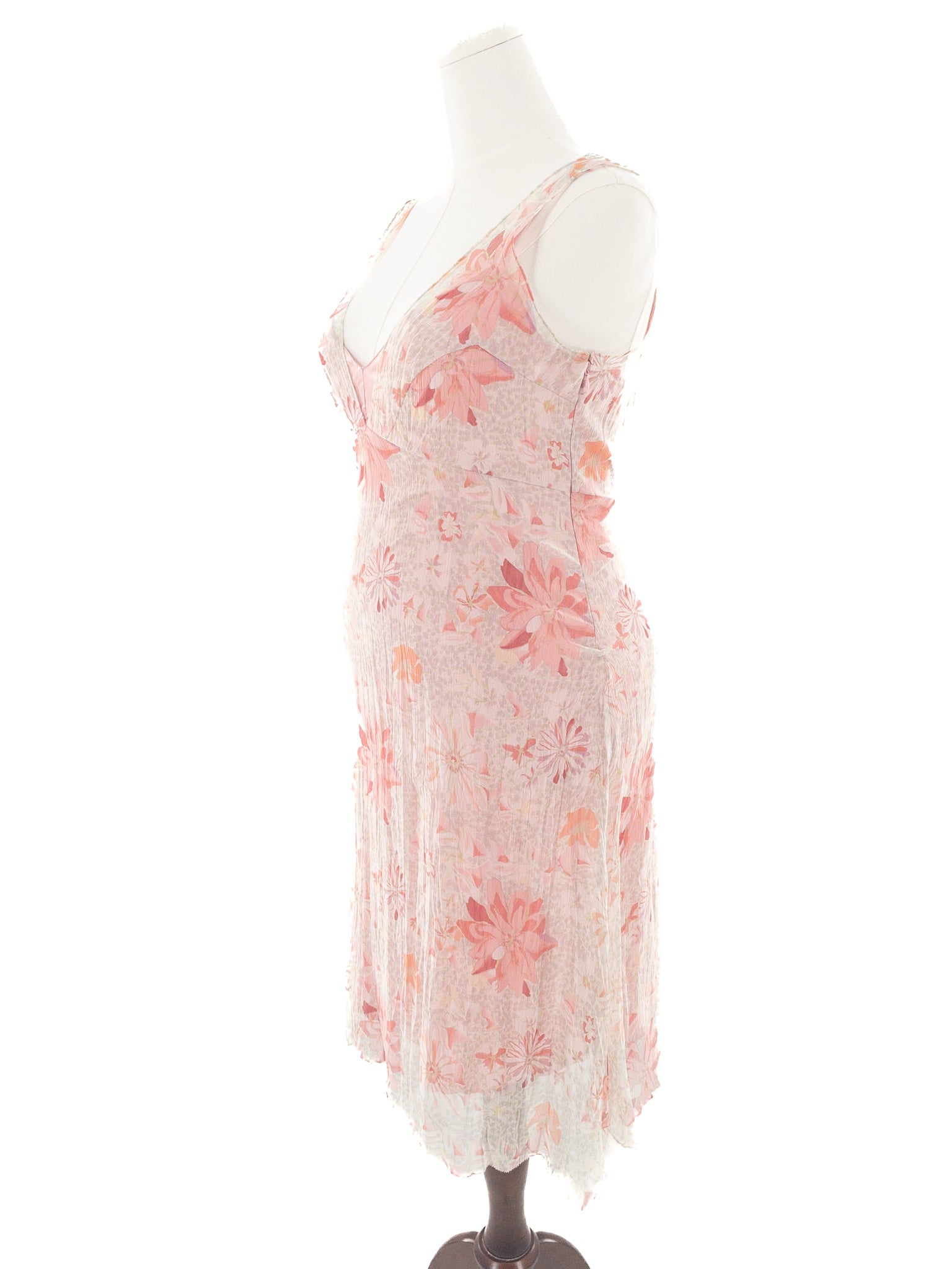 Tahari Green Pink Floral Silk Sleeveless Size 10 Dress - Elite Repeat St Paul Tahari Green Pink Floral Silk Sleeveless Size 10 Dress - Elite Repeat St Paul