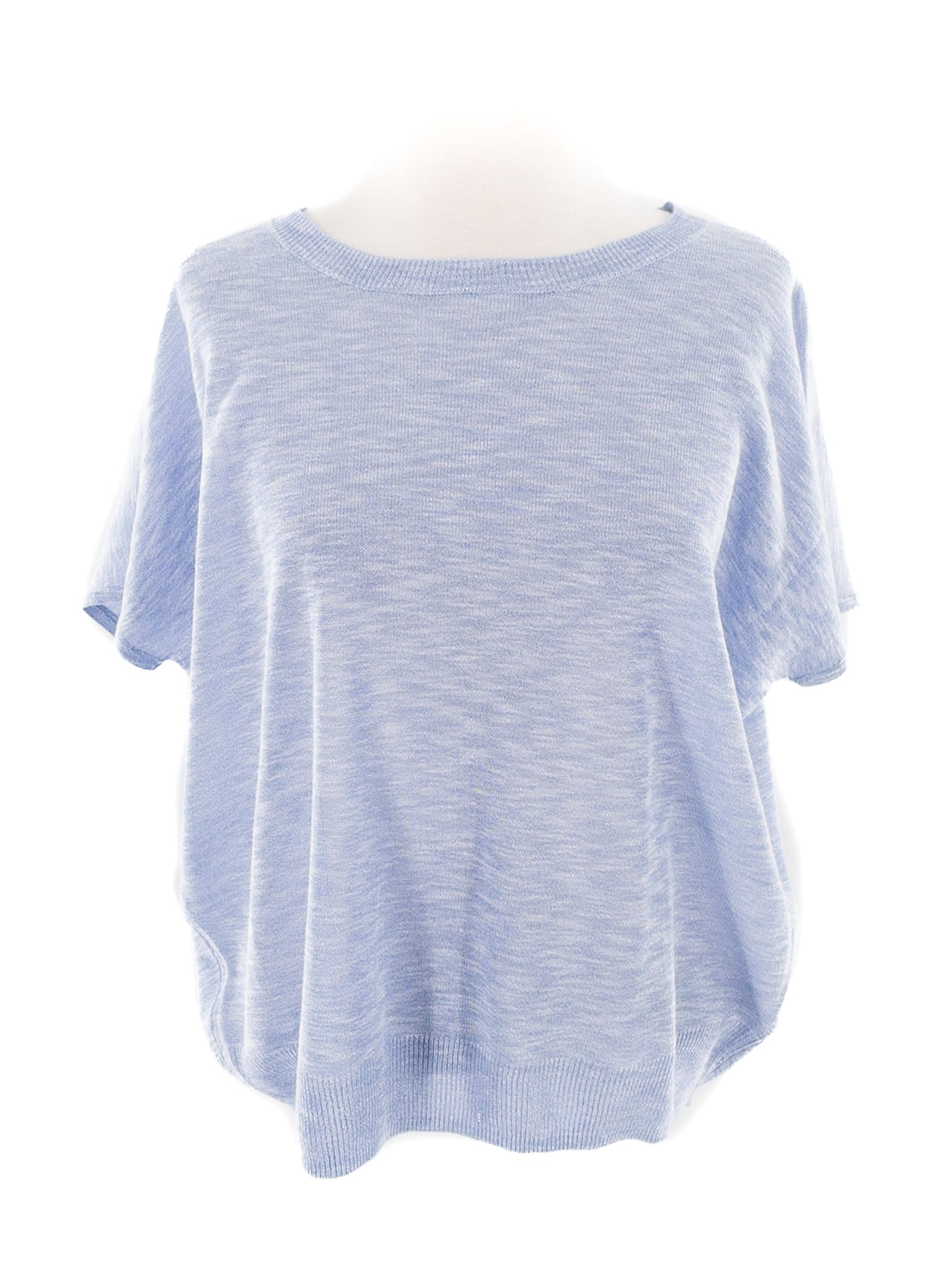 Ellen Tracy Blue Heather Viscose Blend Size S Sweaters