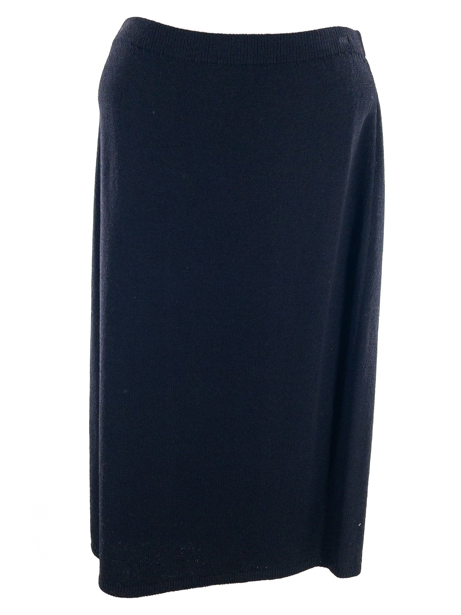 St. John Black Multi Sequin Knit Size 10 Skirt Suit