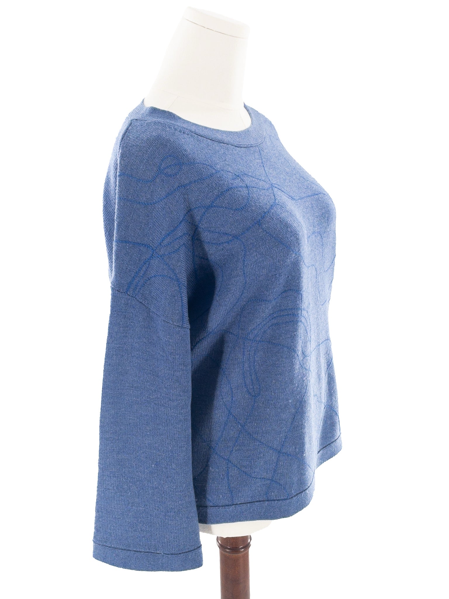 Poetry Blue Wool Size 10 Sweaters