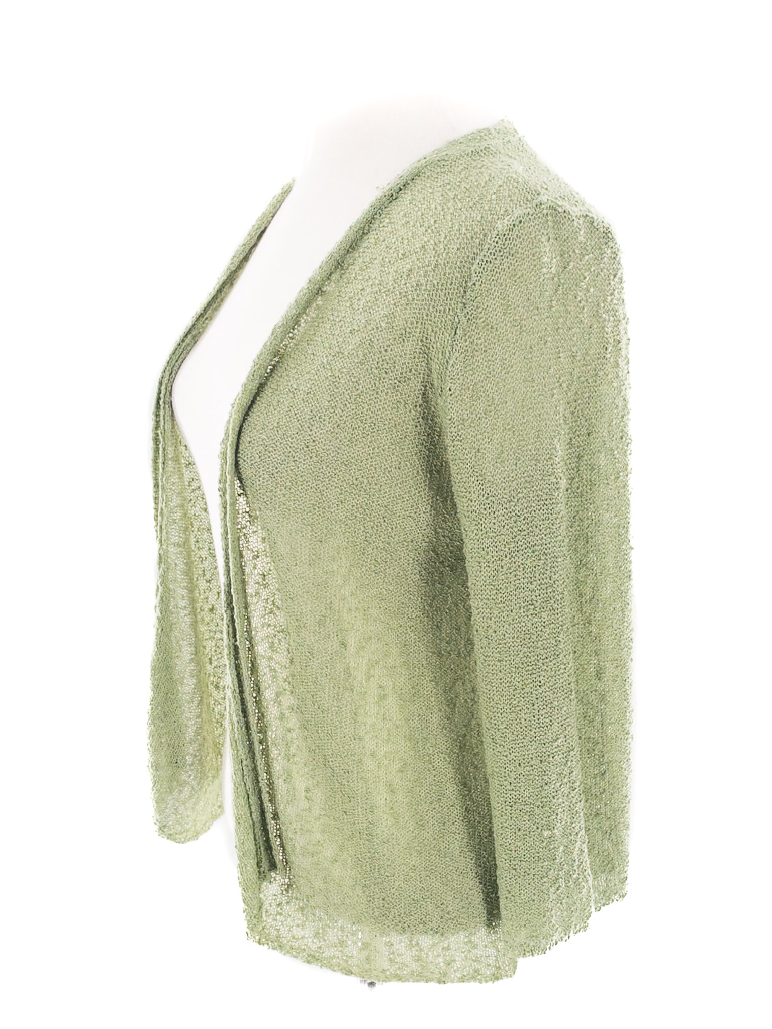 River Moss Open Front Acrylic Blend Size S Cardigan