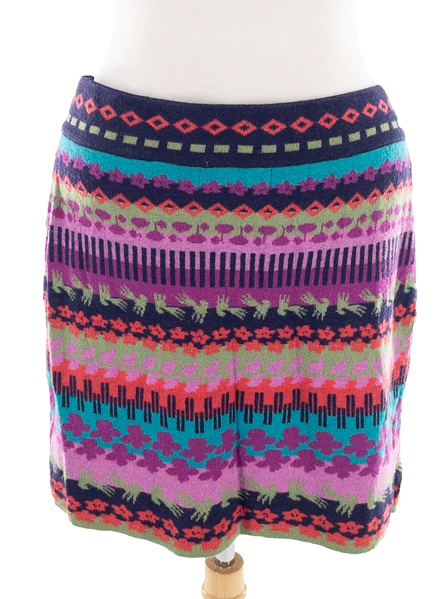 Krimson Klover Mulberry Knit Wool Size M Skirt