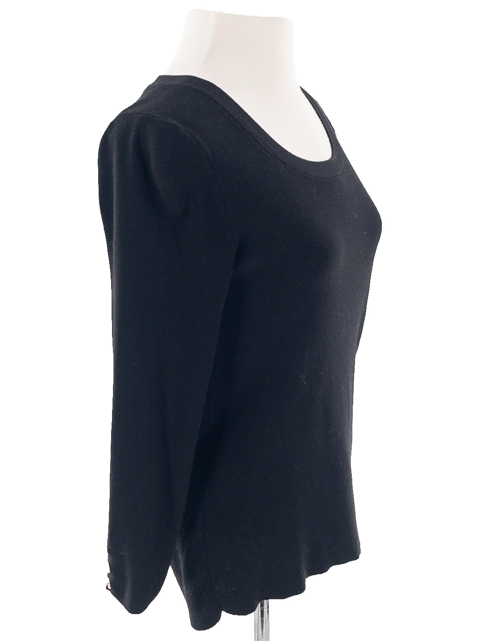 Talbots Black Cotton Blend Size M Sweaters