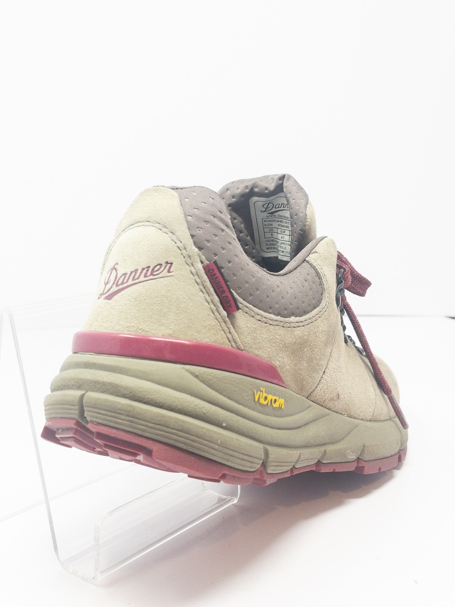 Danner Stone Burgundy Tie Leather 8 Shoes