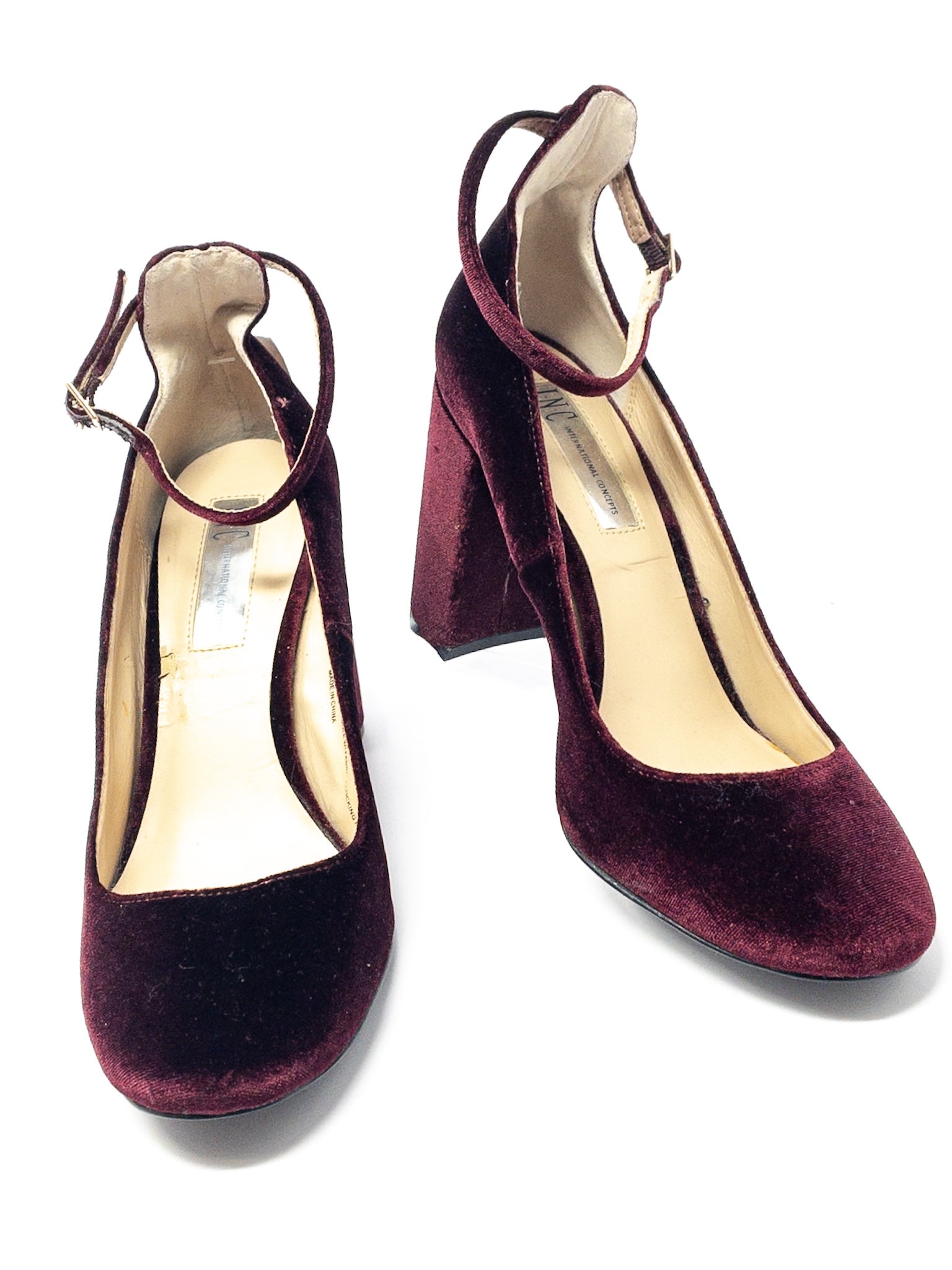 INC Wine Velvet 8.5 Shoes