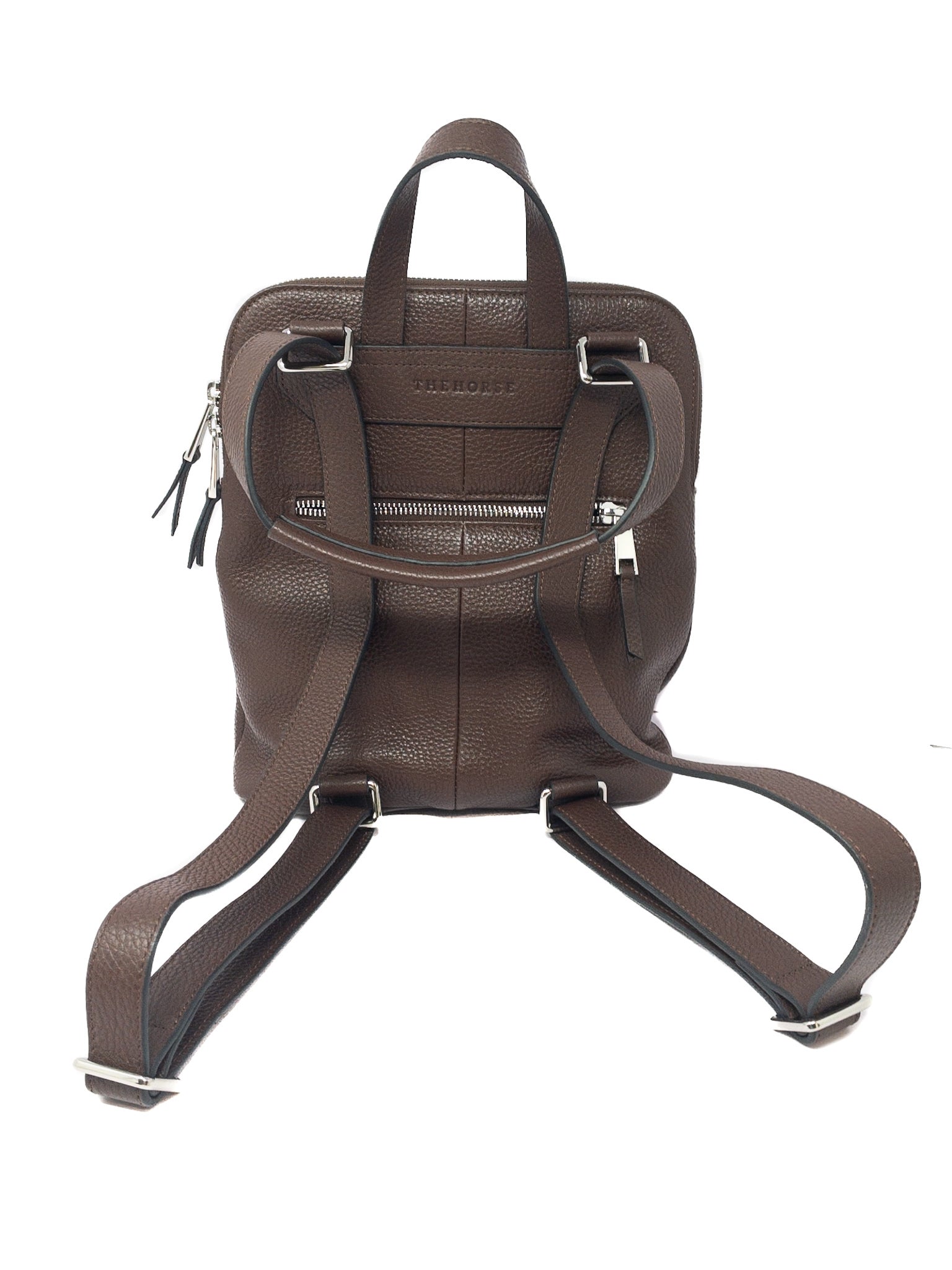 The Horse Brown Pebble Leather Backpack
