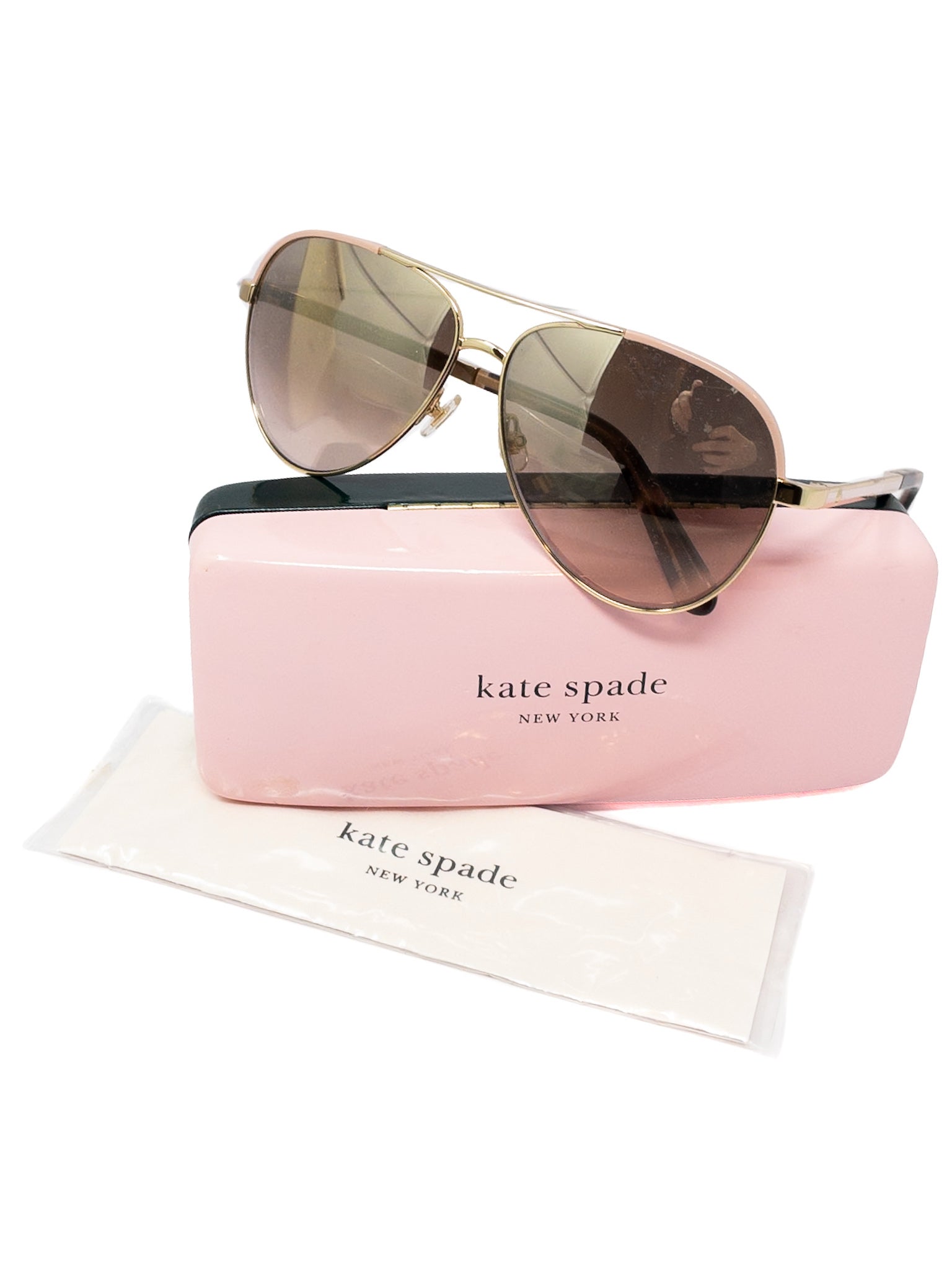 Kate Spade Gold Pink Sunglasses
