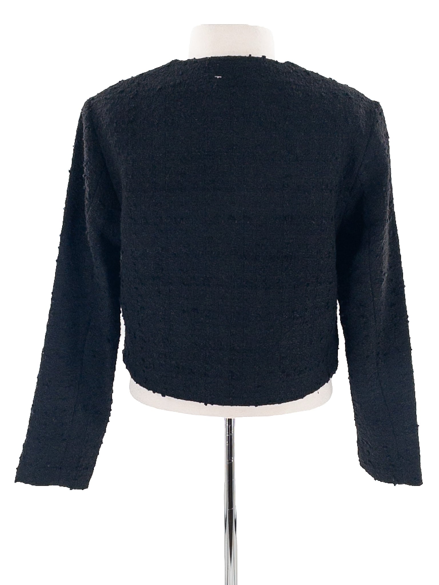 Abercrombie Black Texture Polyester Blend Size M Blazer
