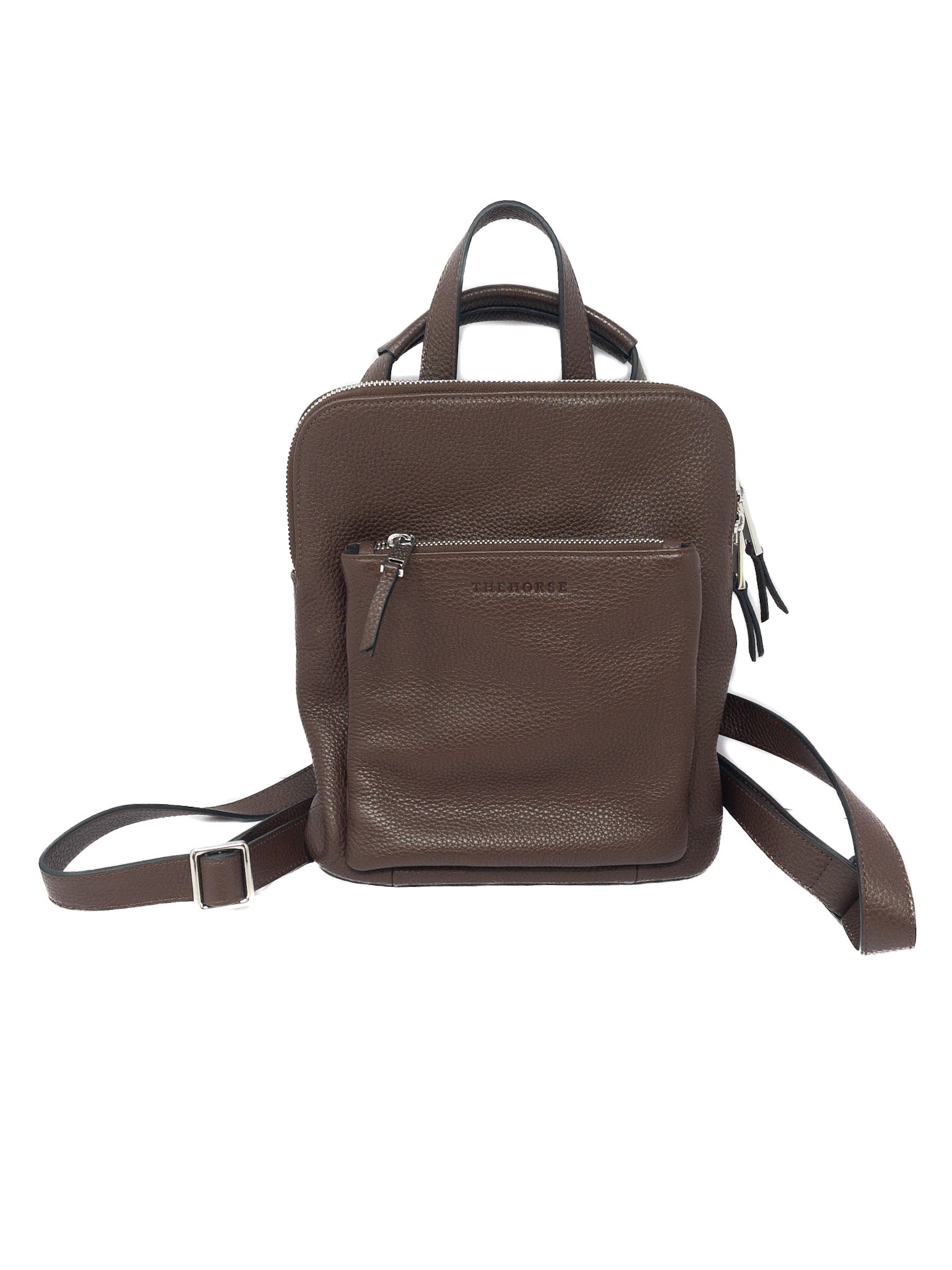 The Horse Brown Pebble Leather Backpack