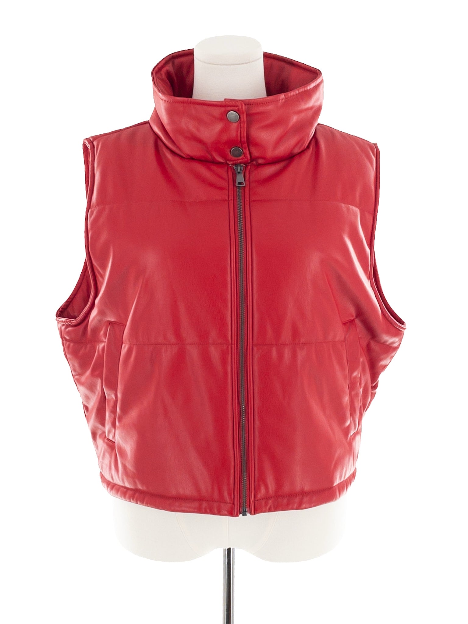 Anthropologie Red Polyester Size L Vest