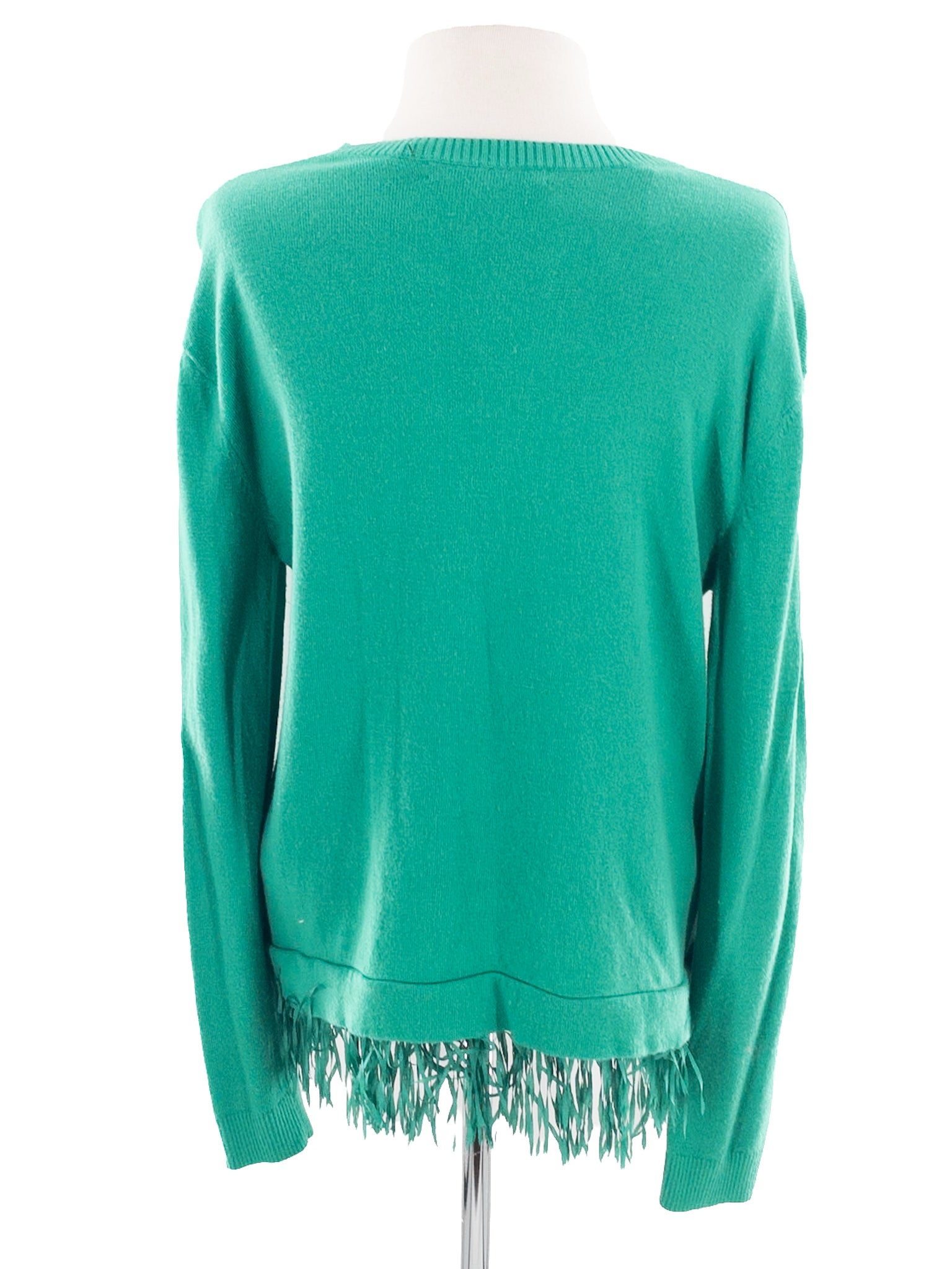 Lilly Pulitzer Green Fringe Cotton Blend Size M Sweaters