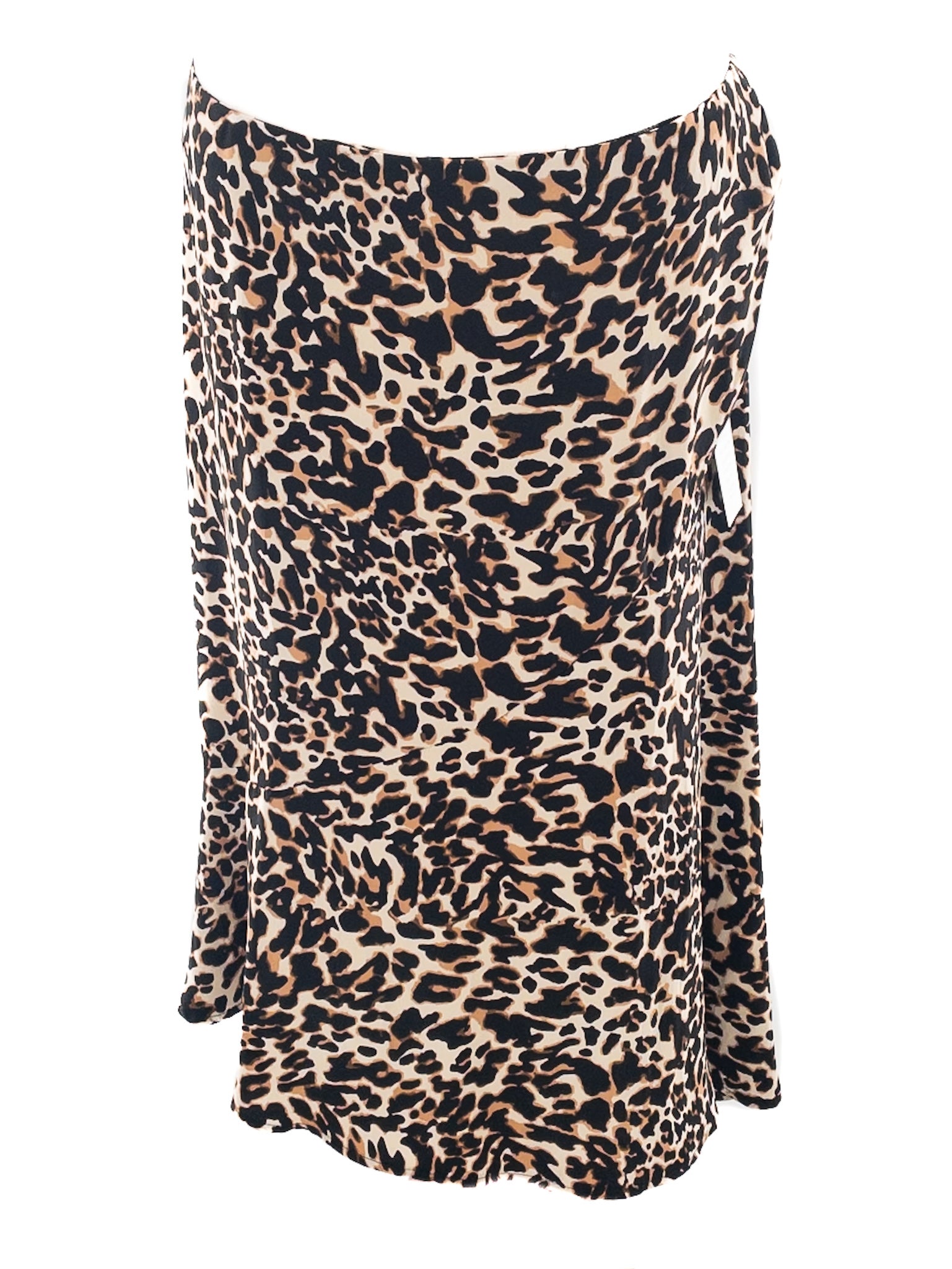 Eloquii Black Cream Animal Print Polyester Size 20 Skirt