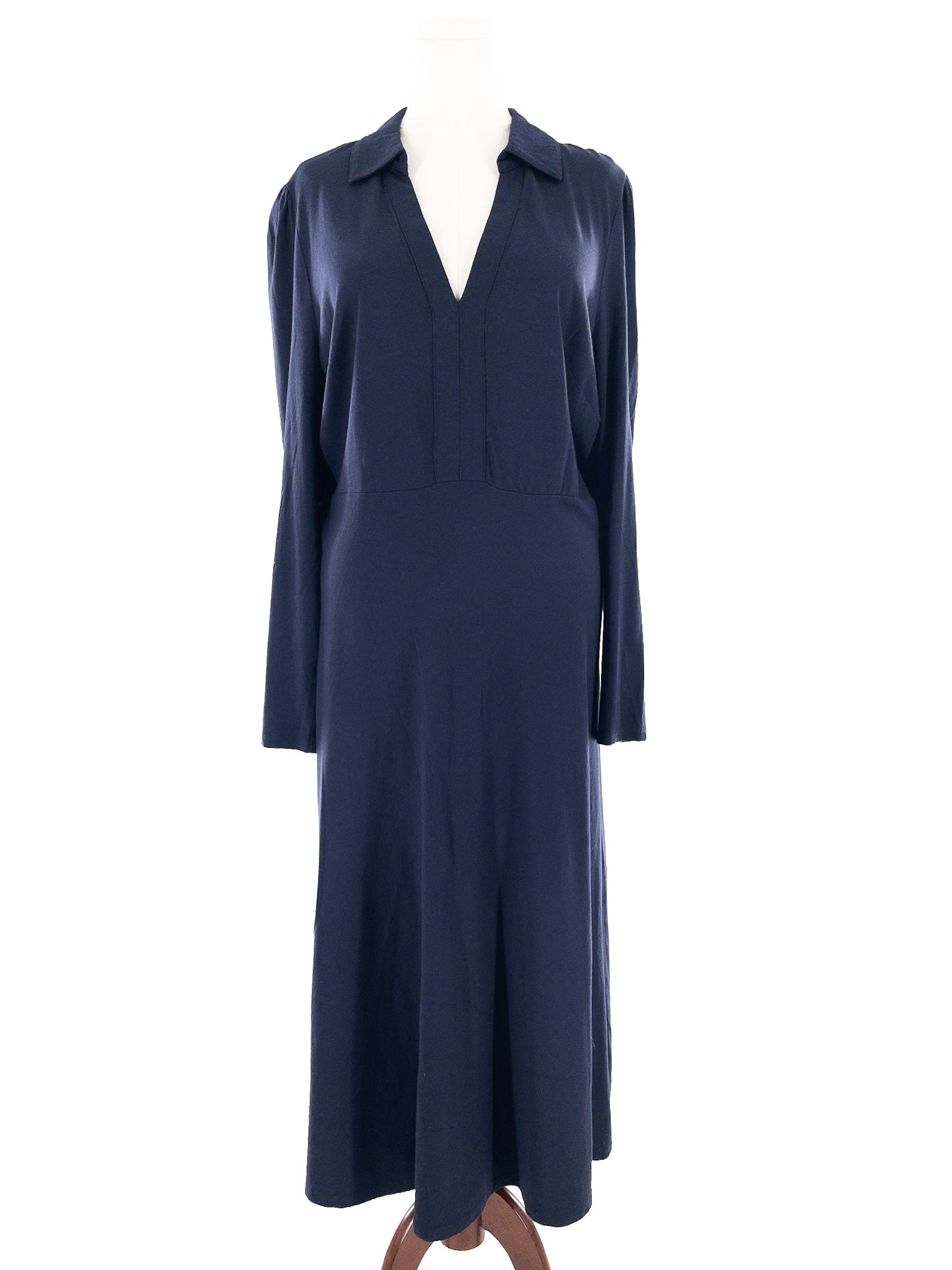 Boden Navy V Neck Long Sleeve Size 20L Dress