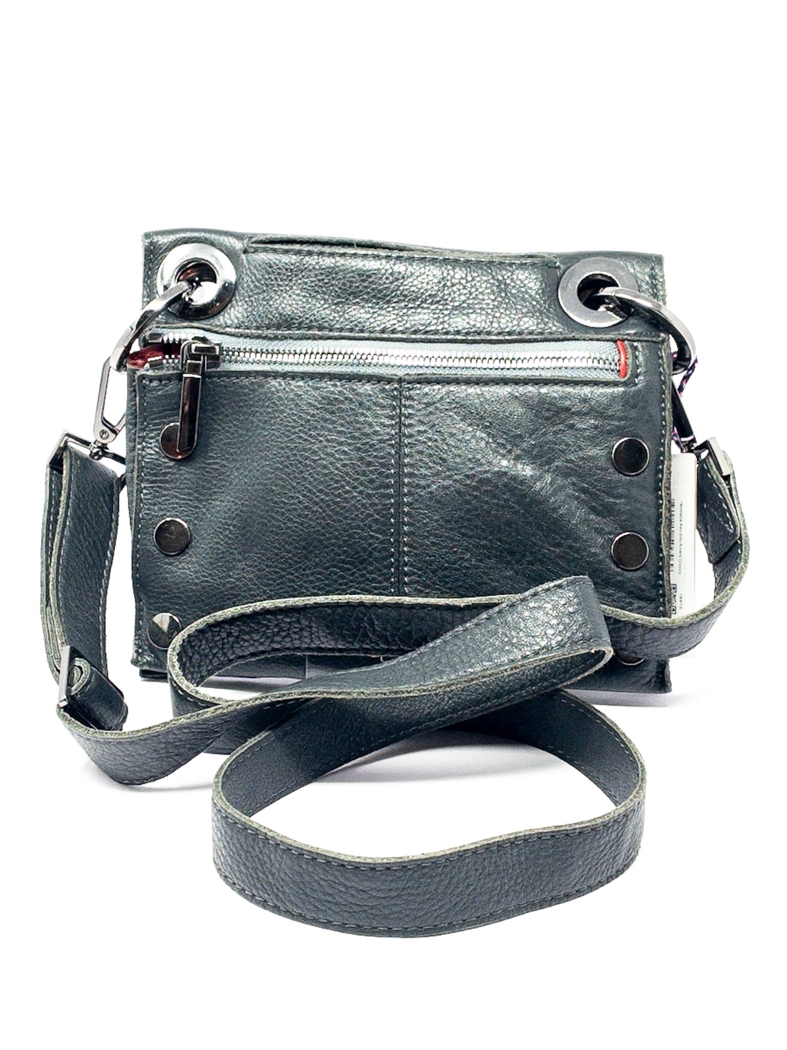 Hammitt Gray Grommet Leather Cross Body