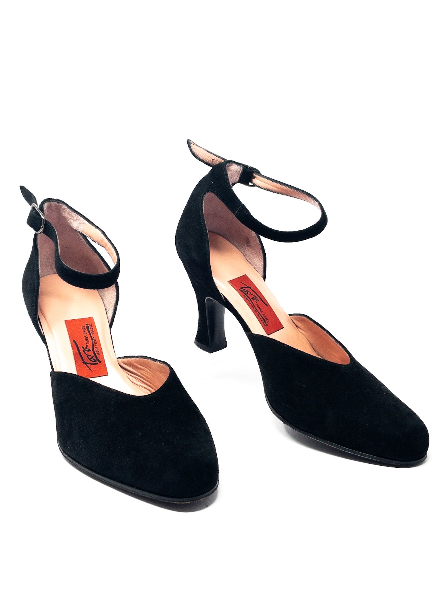 Tara Black Suede 9 Pumps