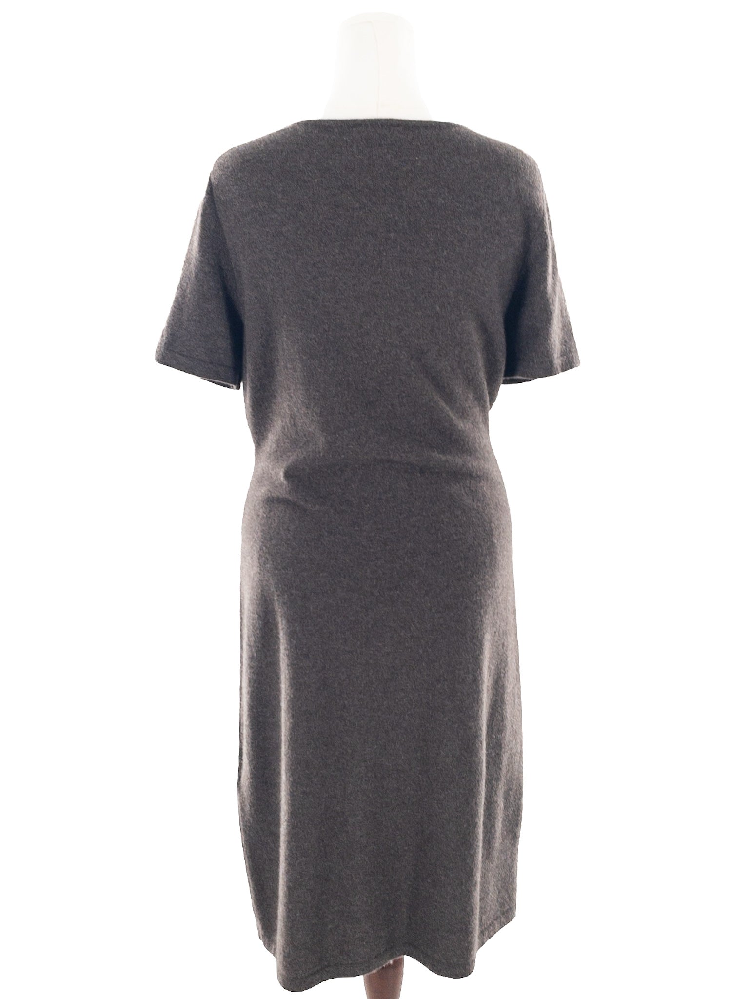 Anne Klein Brown Heather Cashmere Short Sleeve Size XL Dress