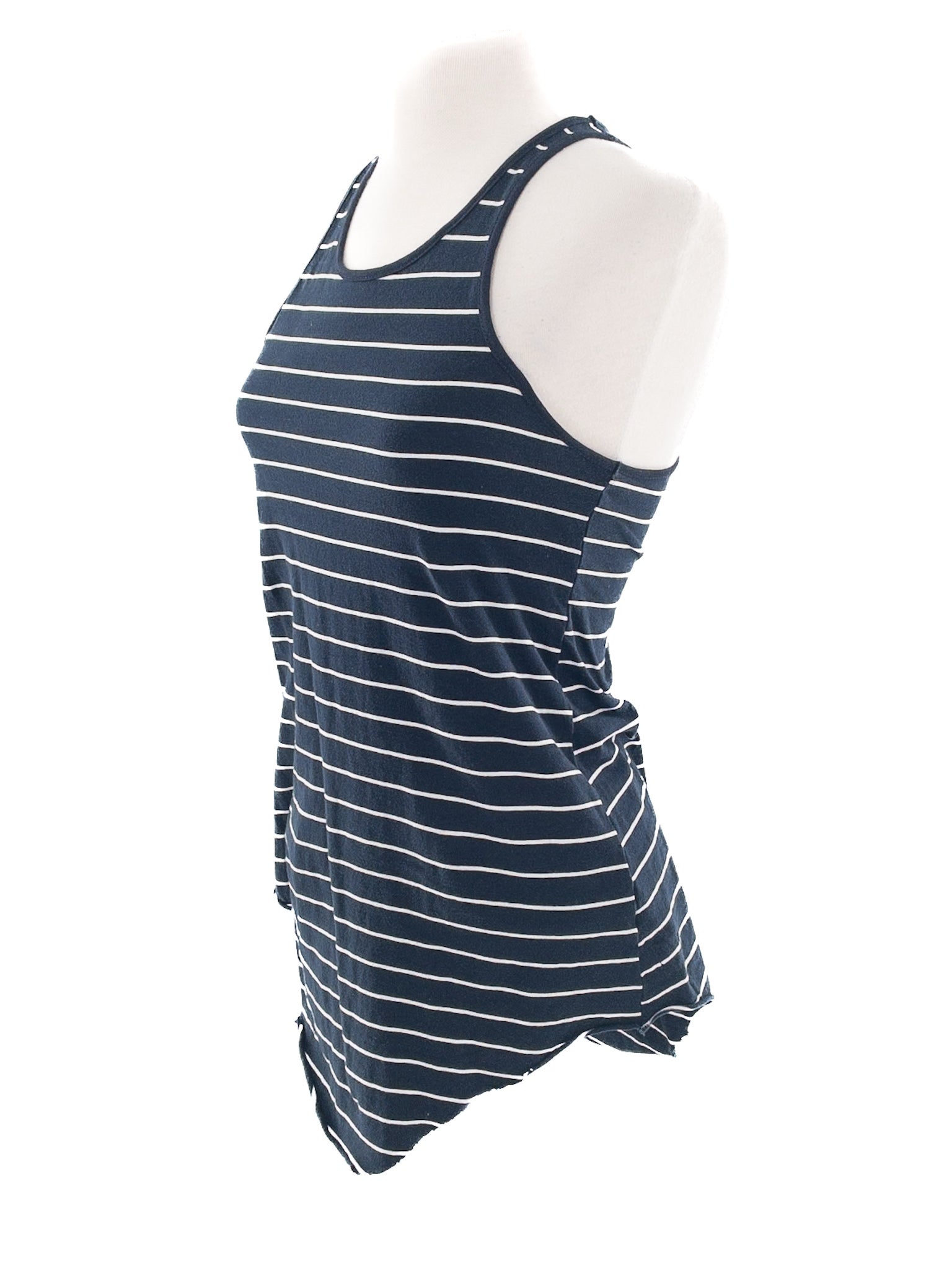 Frank & Eileen White Black Stripe Cotton Size S Tank Top