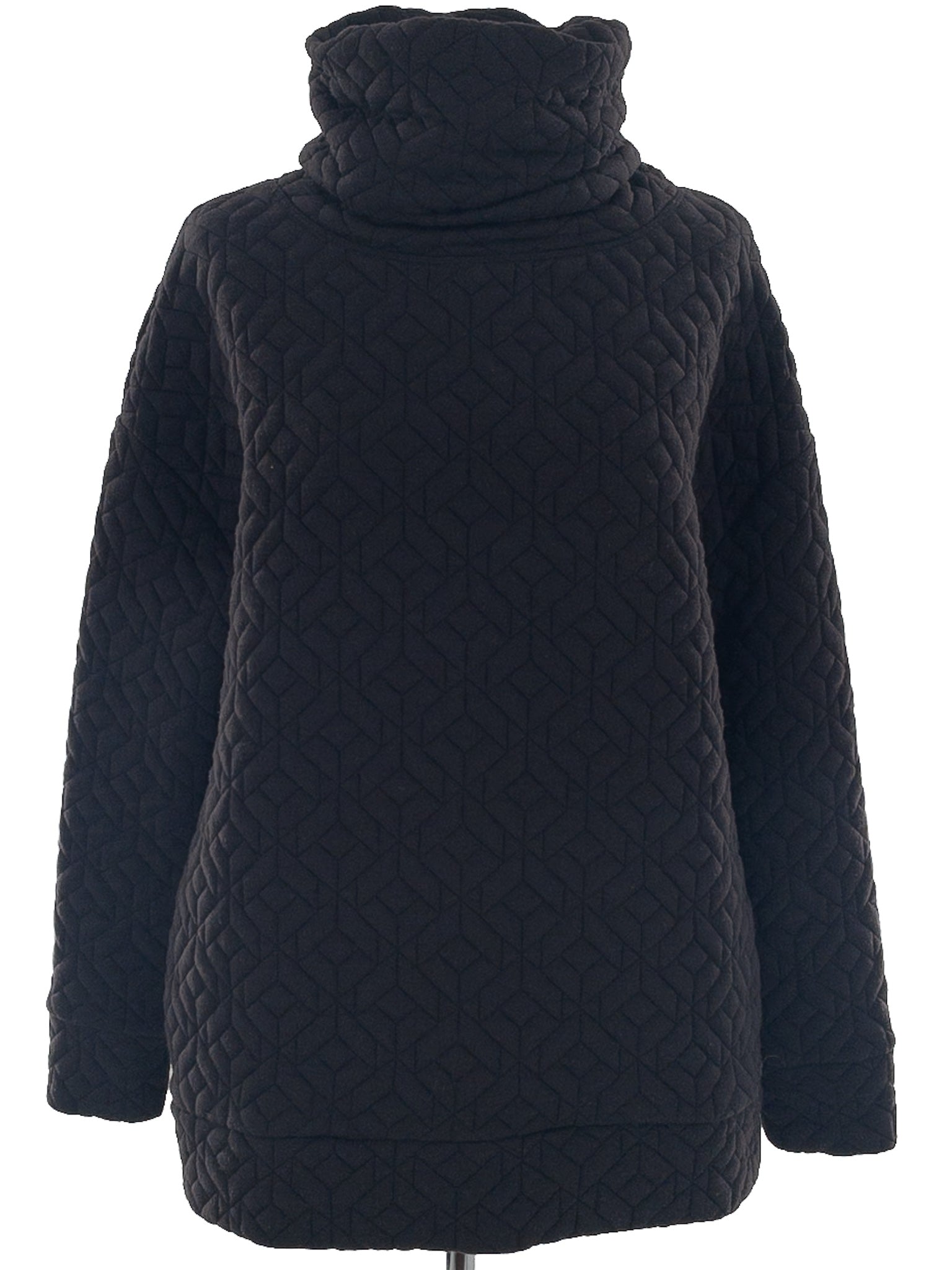 Gap Black Quilt Polyester Blend Size S Sweatshirt