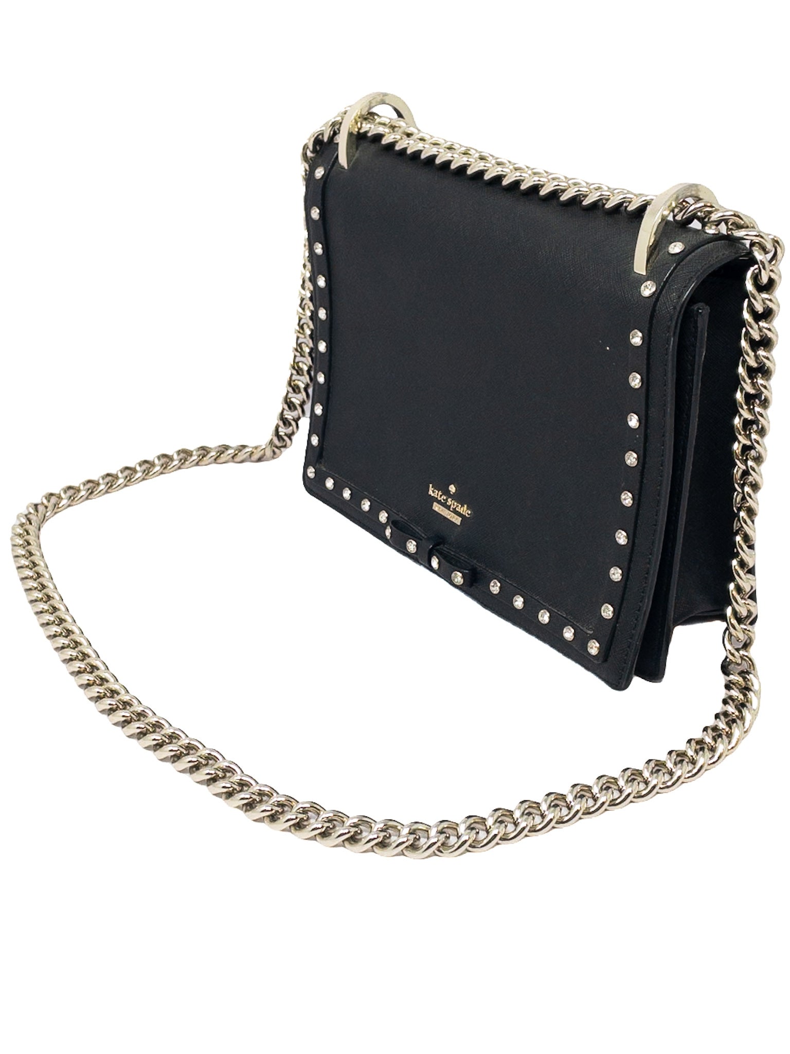 Kate Spade Black Jeweled Leather Purse