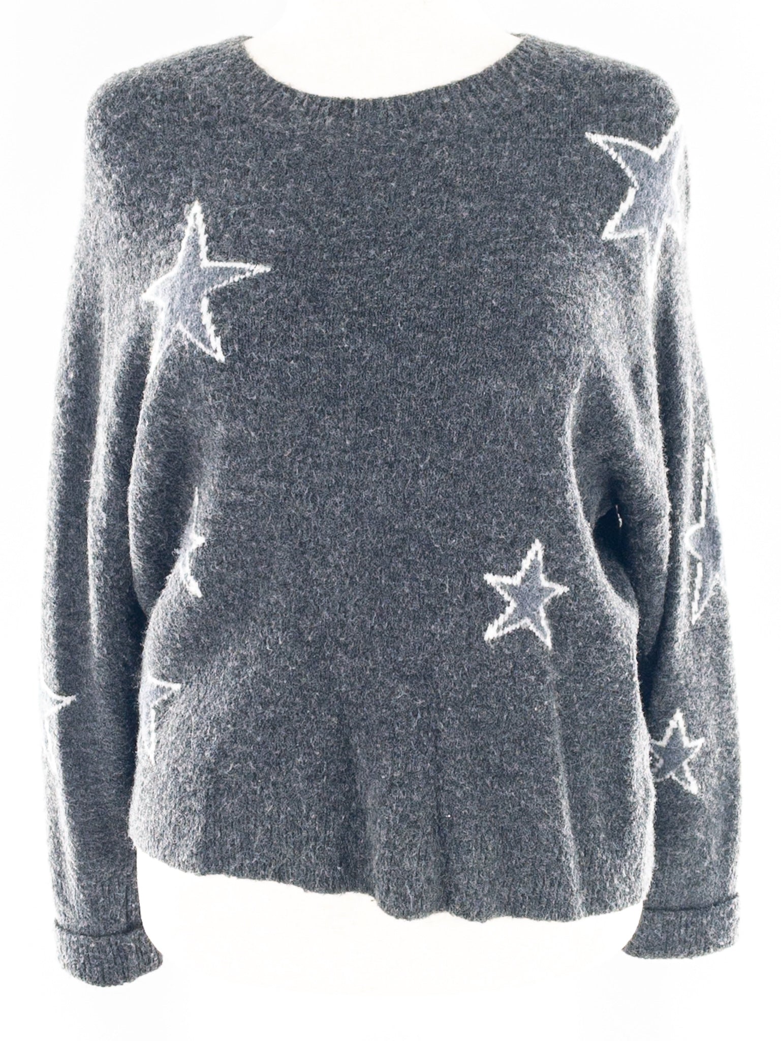Rails Gray Star Wool Blend Size S Sweaters