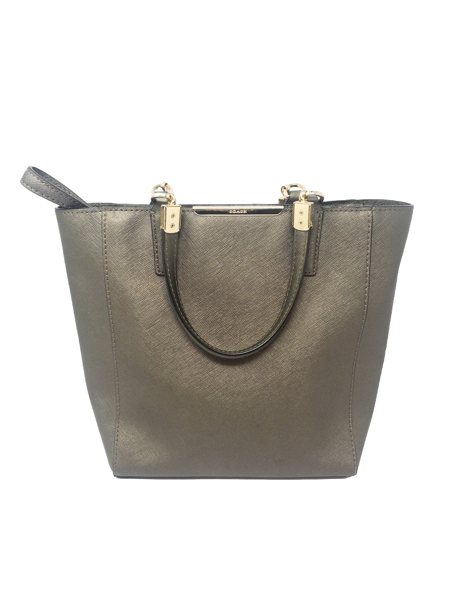 Coach Bronze Metallic Leather Purse