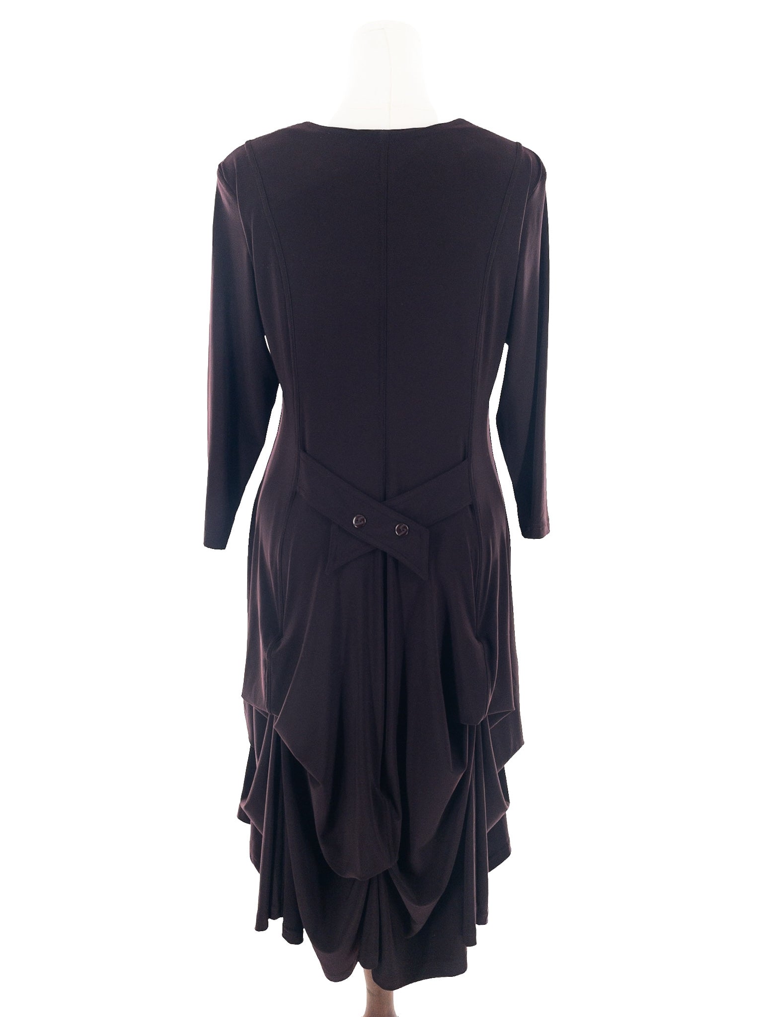 Sympli Chocolate Long Sleeve Size 12 Dress