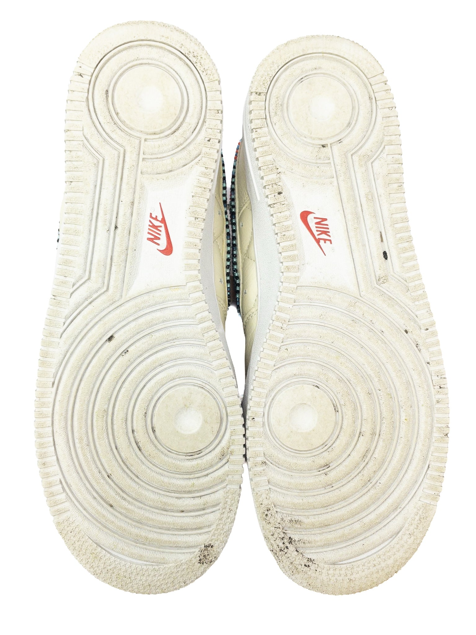 Nike Cream Beaded Leather 10.5 Sneakers