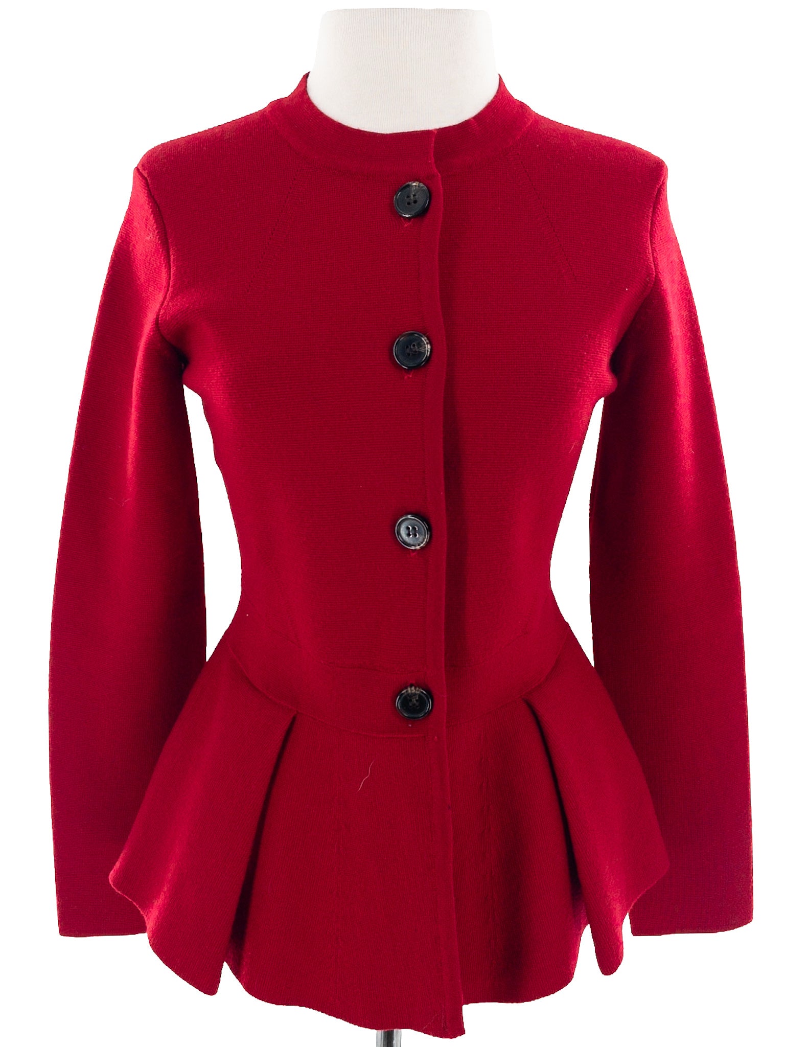 The Fold Red Wool Blend Size S Cardigan