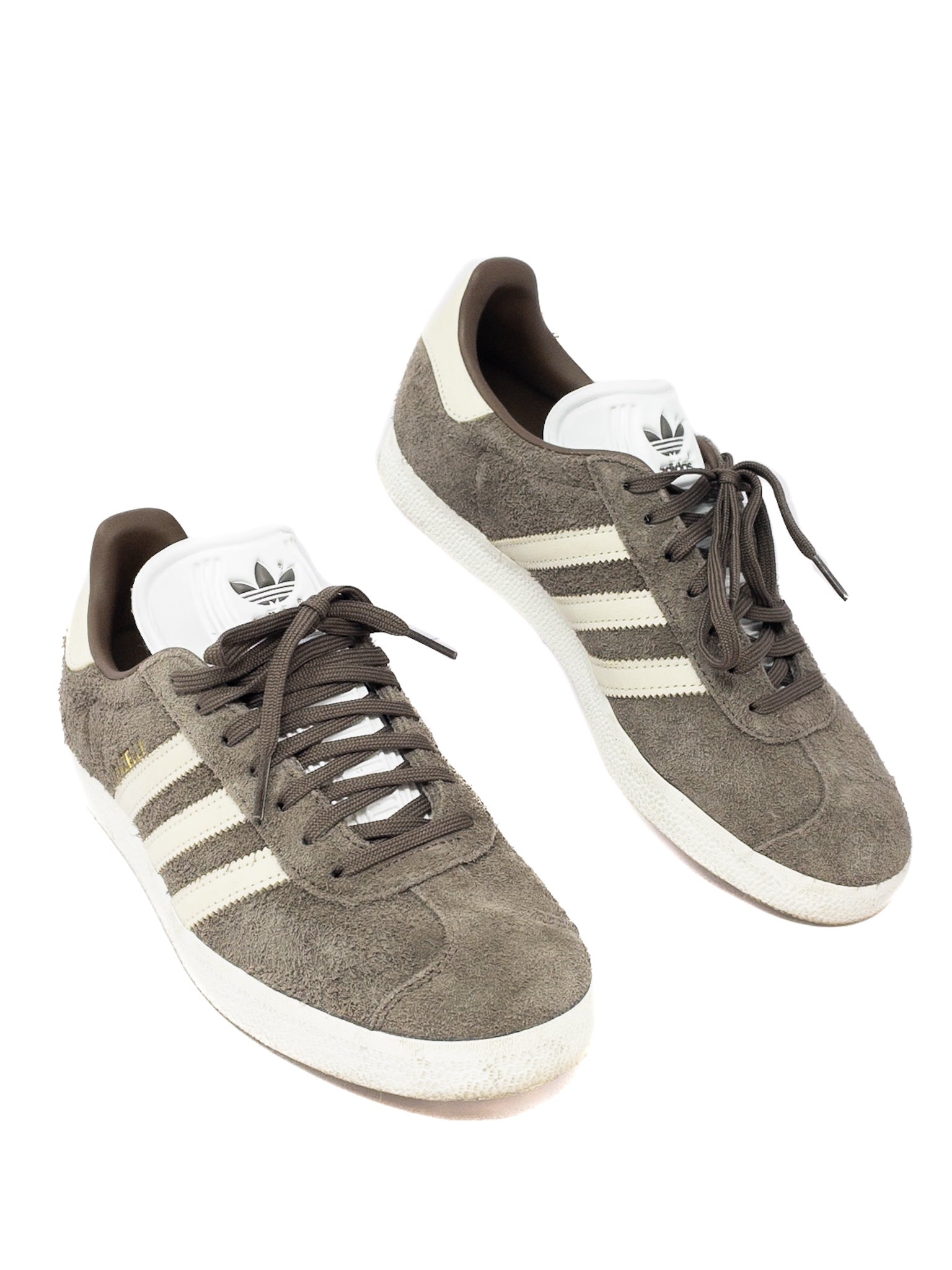 Adidas Taupe White Texture 9 Sneakers