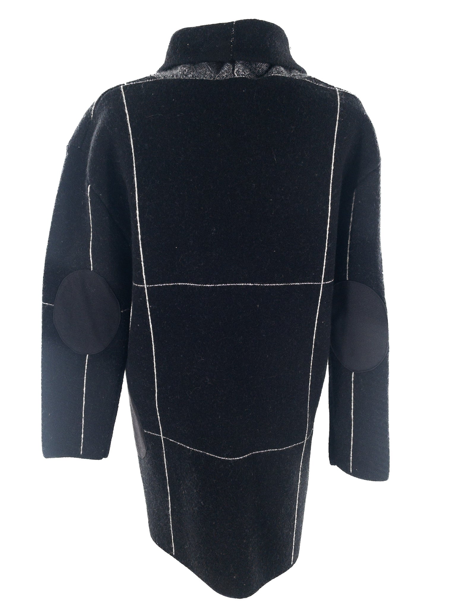 Kerisma Black Gray Mixed Acrylic Blend Size S/M Coat