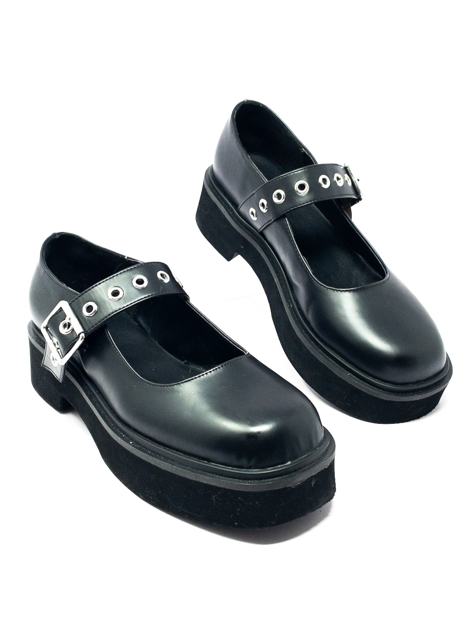 Princess Polly Black Platform Man Made 8 Shoes