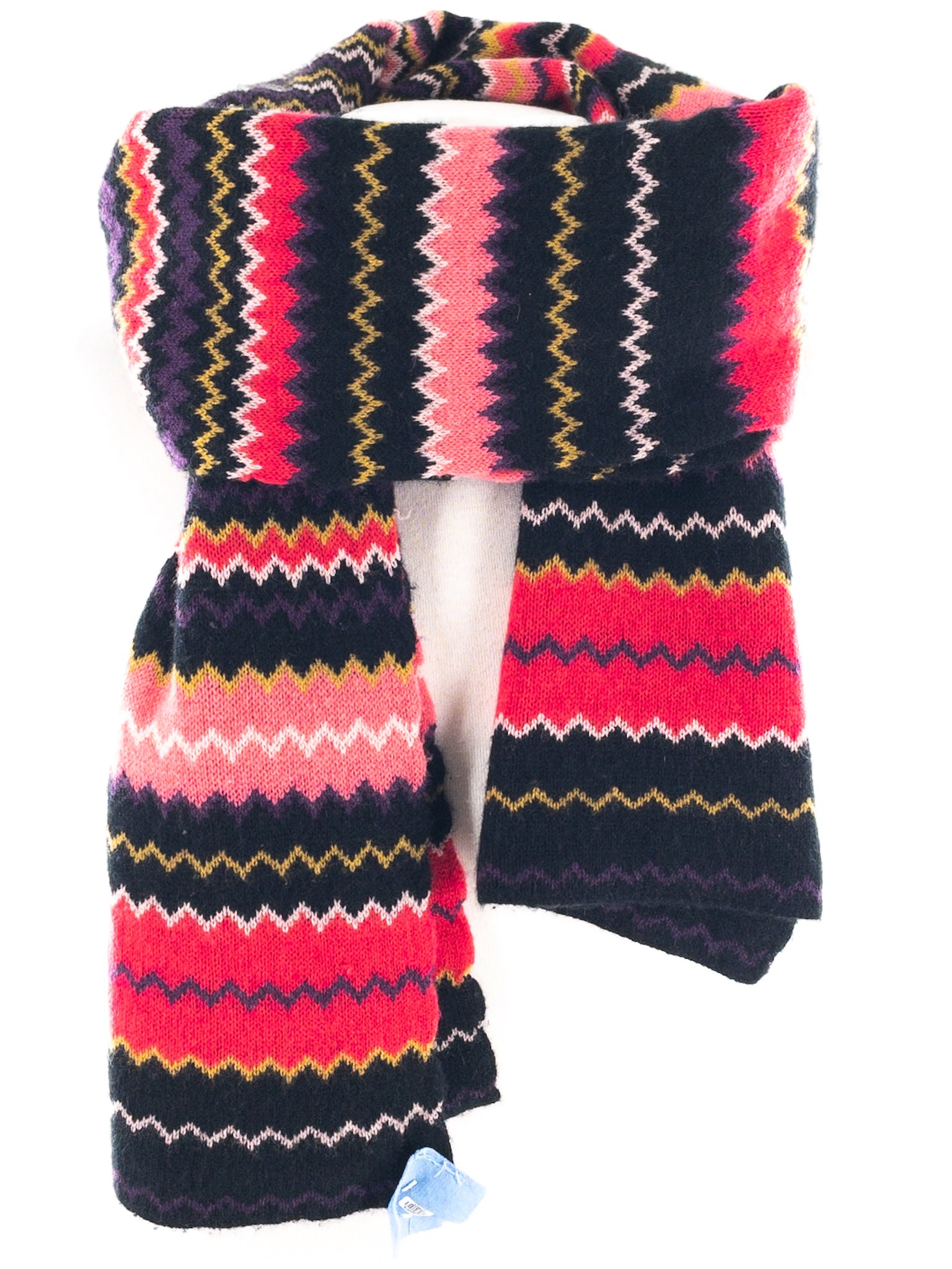 Multi-Color Stripe Knit Scarves